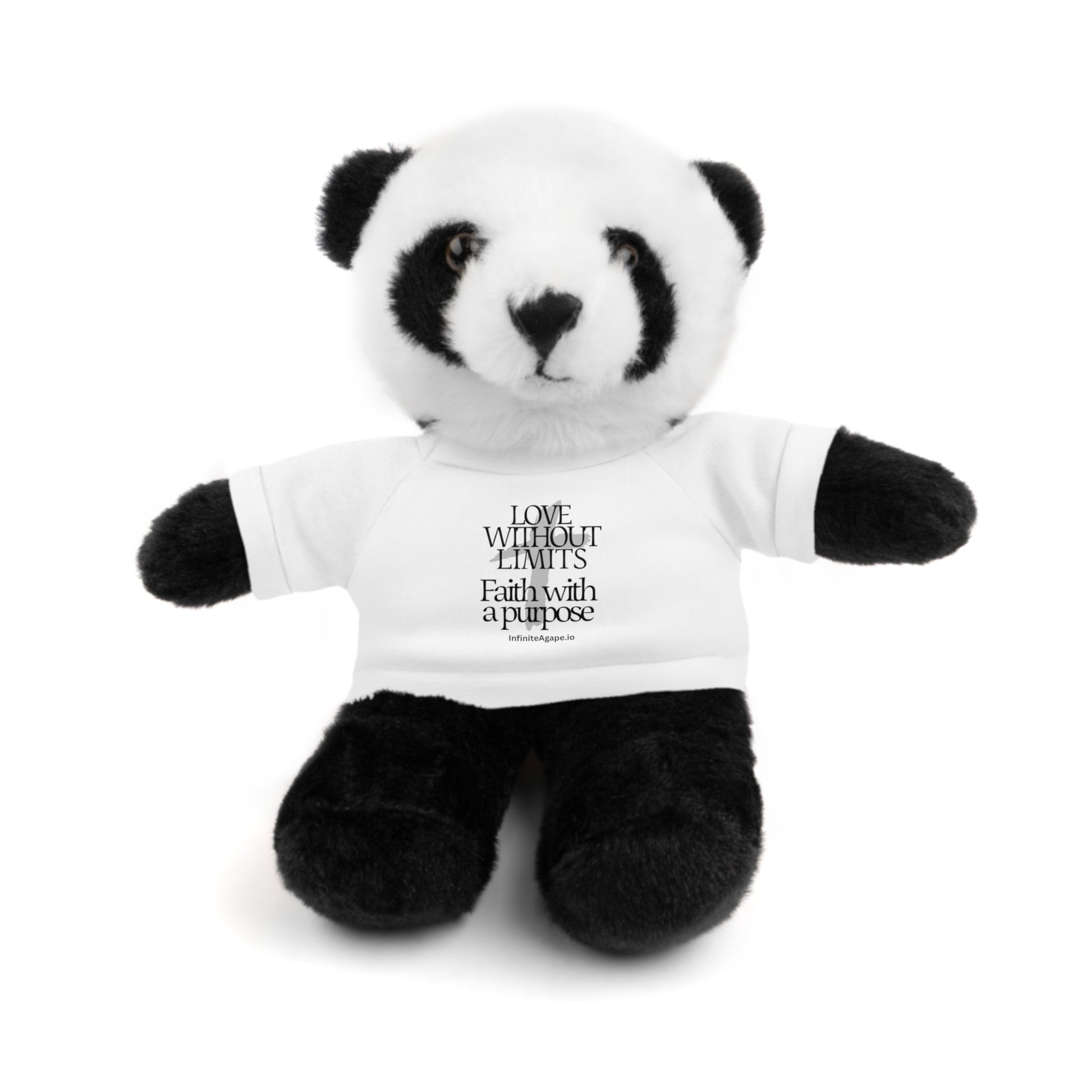 Stuffed Animal Toy with Inspirational Tee, Cuddle Buddy Gift, Faithful Teddy Bear, Nursery Decor, Children’s Adventure Companion