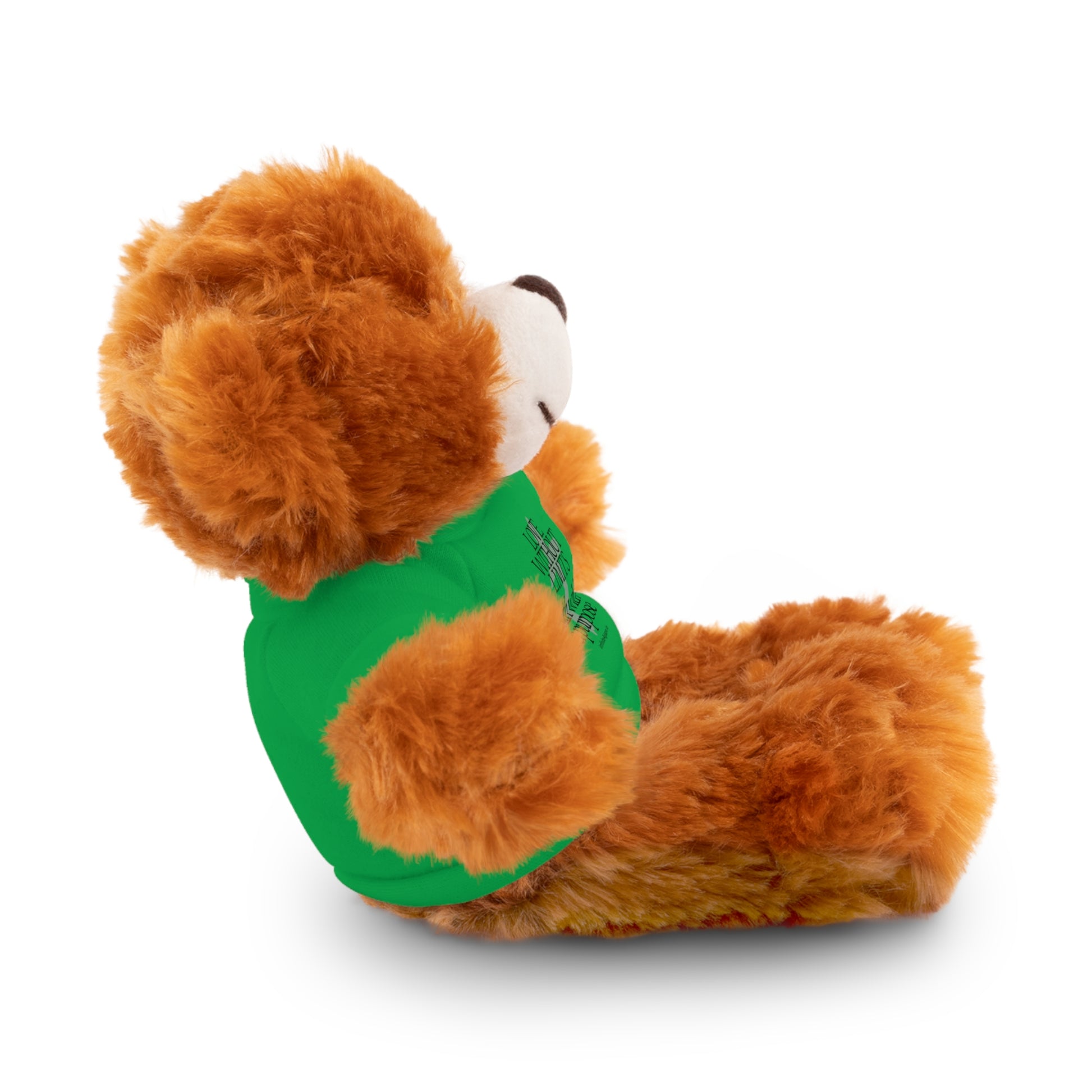 Stuffed Animal Toy with Inspirational Tee, Cuddle Buddy Gift, Faithful Teddy Bear, Nursery Decor, Children’s Adventure Companion