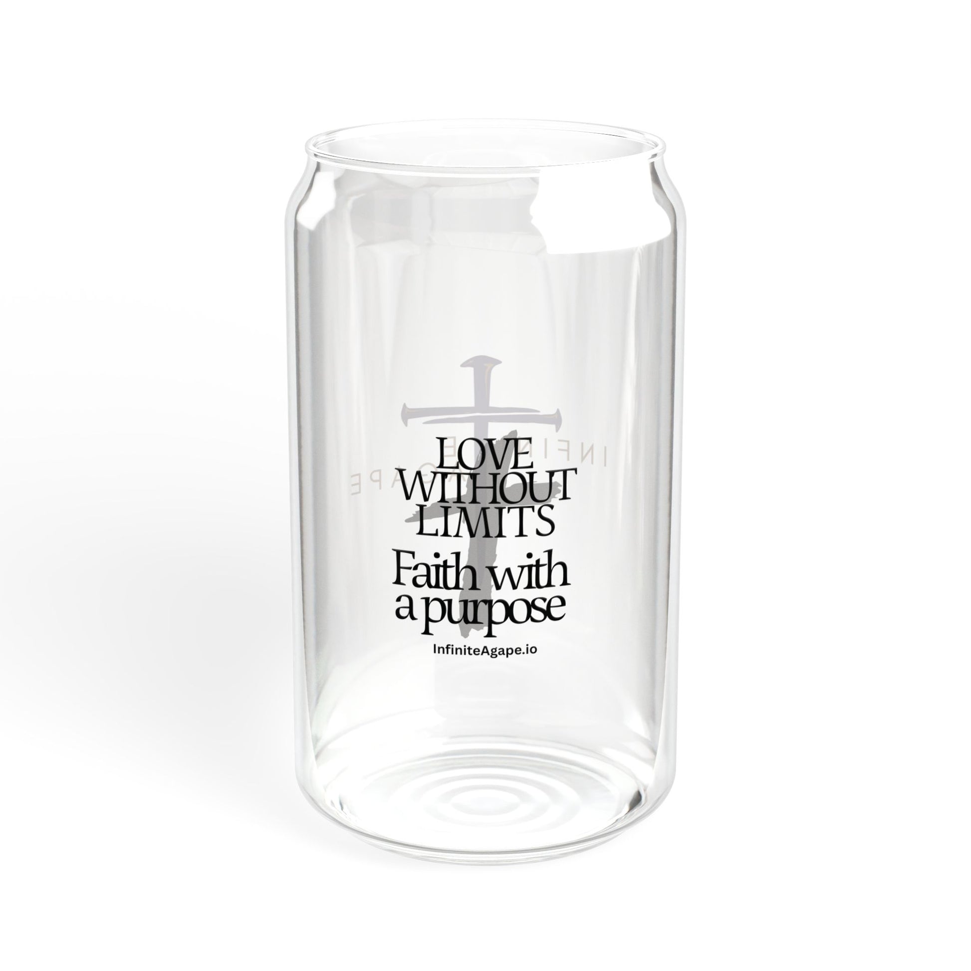 Inspirational Sipper Glass, 16oz | Faith-Based Drinkware, Perfect for Gifts, Home Decor, Family Gatherings, Church Events