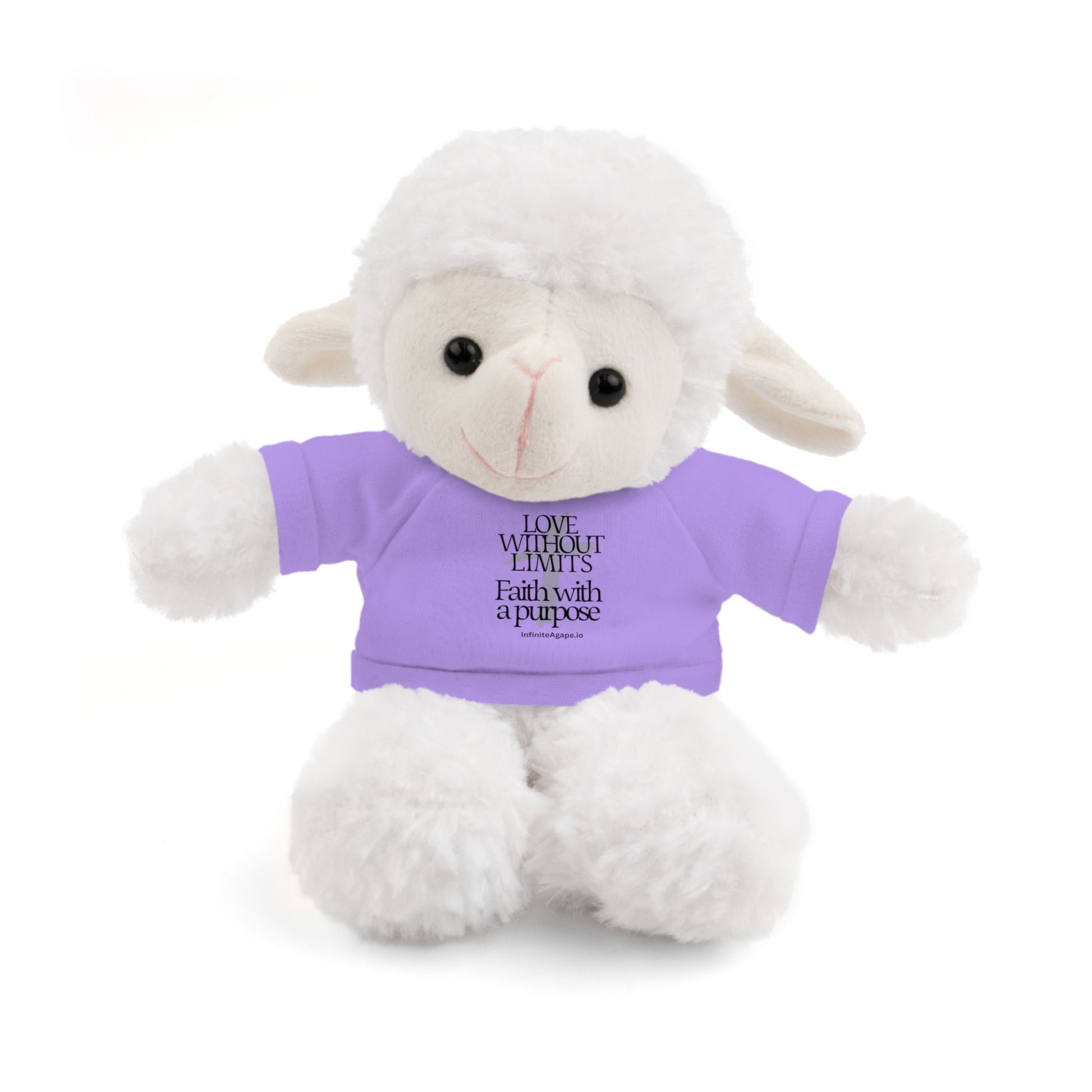 Stuffed Animal Toy with Inspirational Tee, Cuddle Buddy Gift, Faithful Teddy Bear, Nursery Decor, Children’s Adventure Companion
