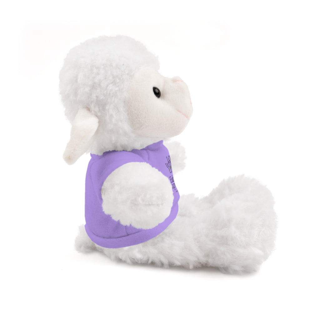 Stuffed Animal Toy with Inspirational Tee, Cuddle Buddy Gift, Faithful Teddy Bear, Nursery Decor, Children’s Adventure Companion