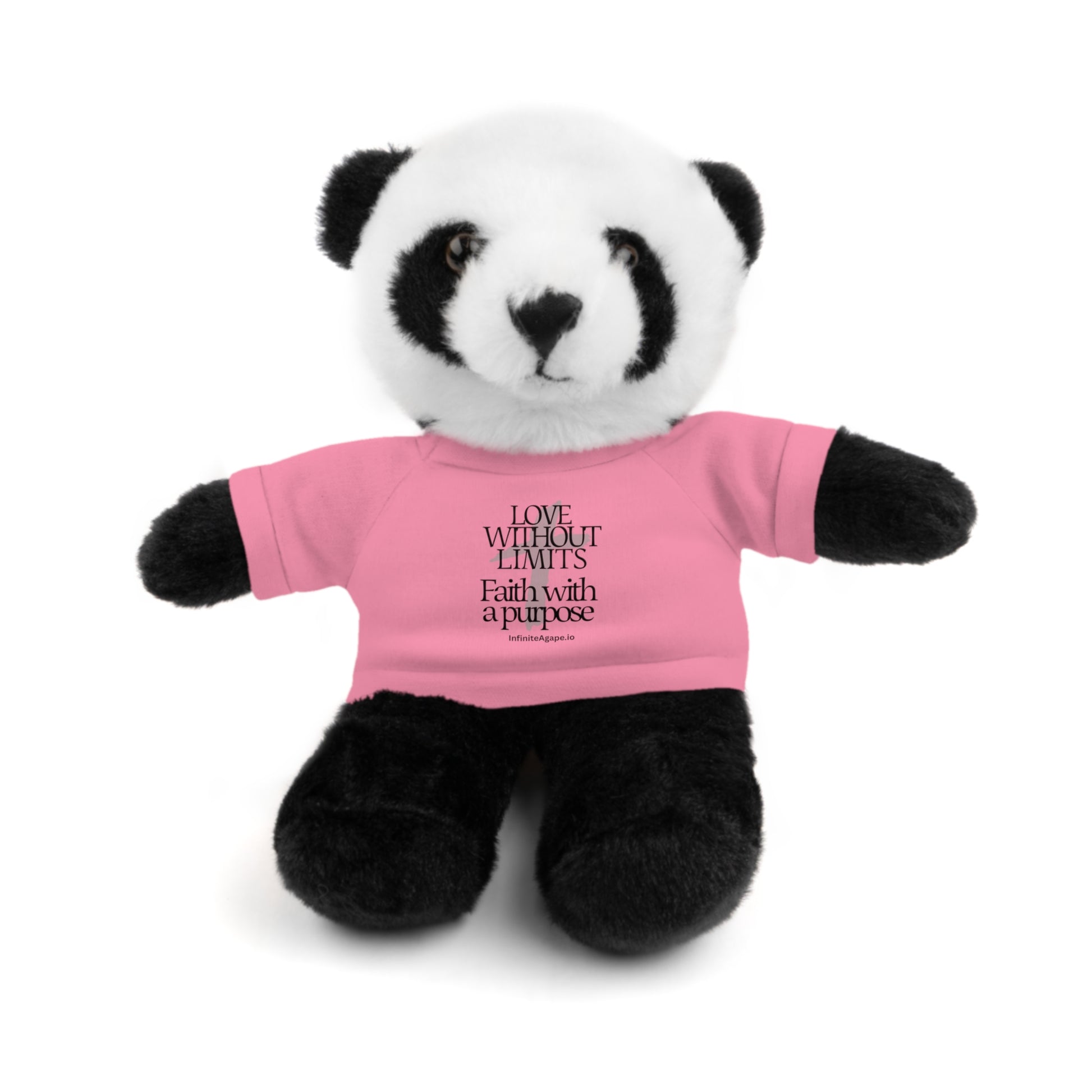 Stuffed Animal Toy with Inspirational Tee, Cuddle Buddy Gift, Faithful Teddy Bear, Nursery Decor, Children’s Adventure Companion
