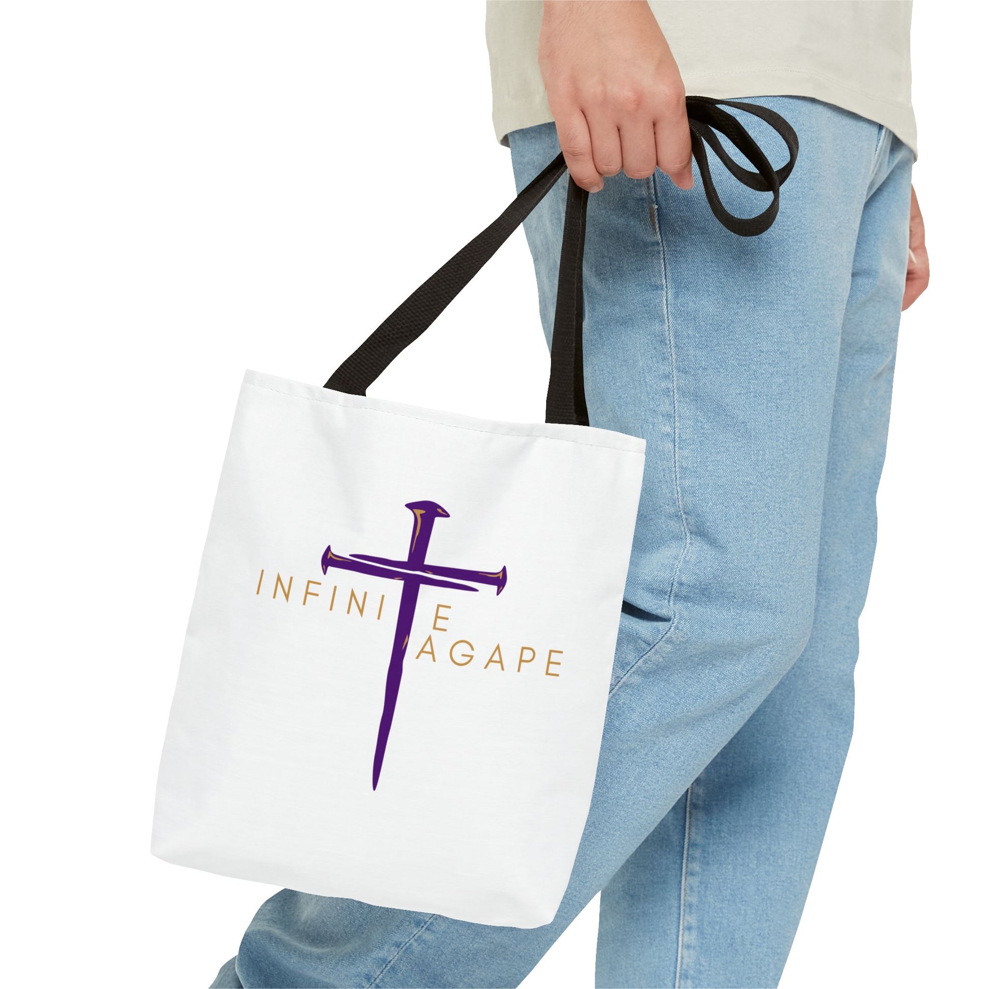 Faith-Inspired Tote Bag for Everyday Use, Love Without Limits Bag, Inspirational Gift, Christian Tote, Perfect for Shopping