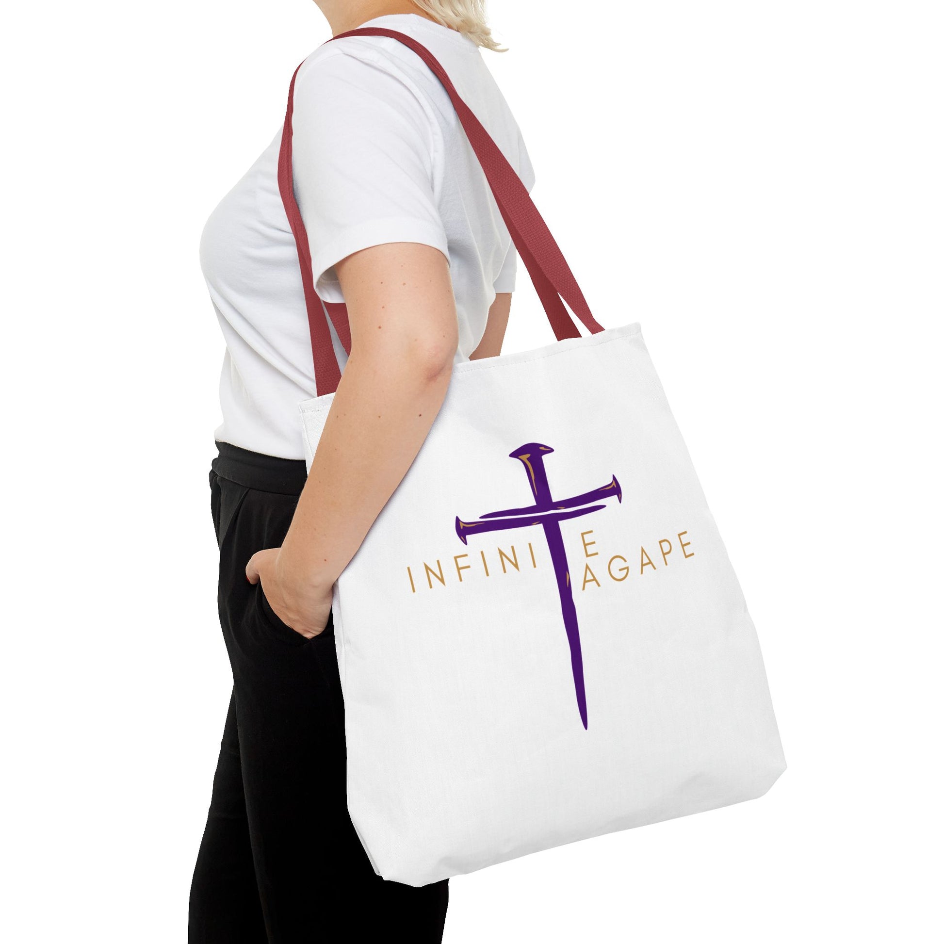 Faith-Inspired Tote Bag for Everyday Use, Love Without Limits Bag, Inspirational Gift, Christian Tote, Perfect for Shopping