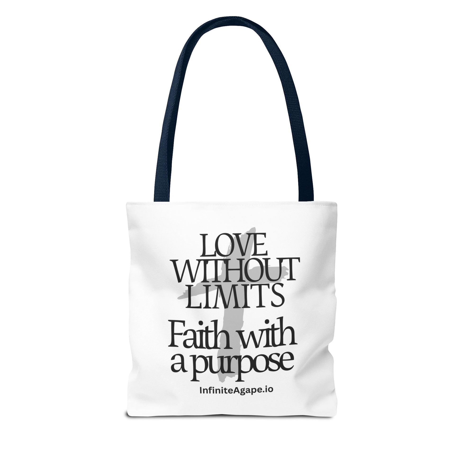 Faith-Inspired Tote Bag for Everyday Use, Love Without Limits Bag, Inspirational Gift, Christian Tote, Perfect for Shopping