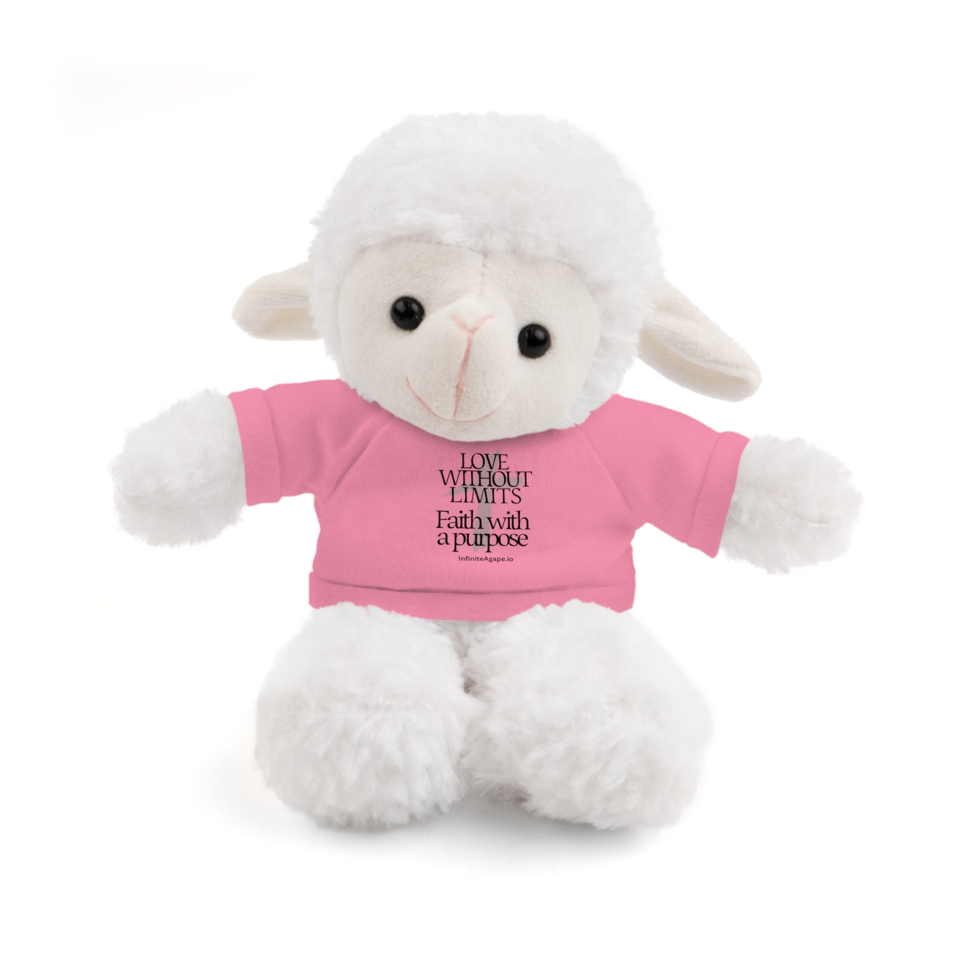 Stuffed Animal Toy with Inspirational Tee, Cuddle Buddy Gift, Faithful Teddy Bear, Nursery Decor, Children’s Adventure Companion