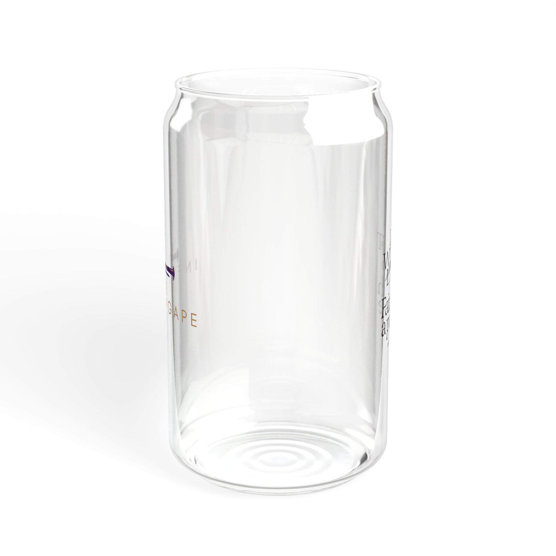 Inspirational Sipper Glass, 16oz | Faith-Based Drinkware, Perfect for Gifts, Home Decor, Family Gatherings, Church Events