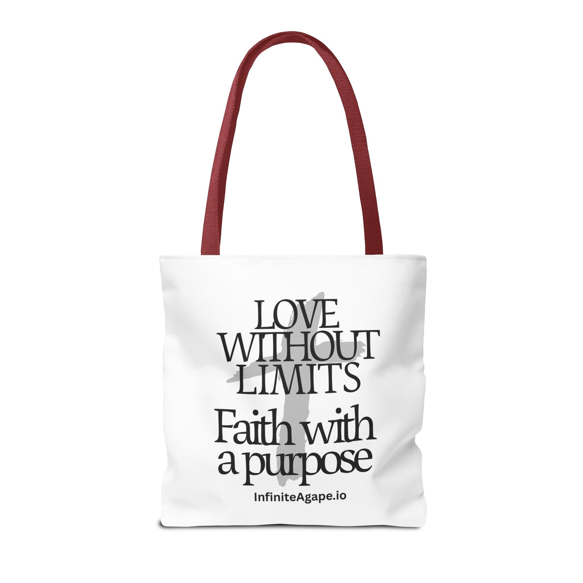 Faith-Inspired Tote Bag for Everyday Use, Love Without Limits Bag, Inspirational Gift, Christian Tote, Perfect for Shopping