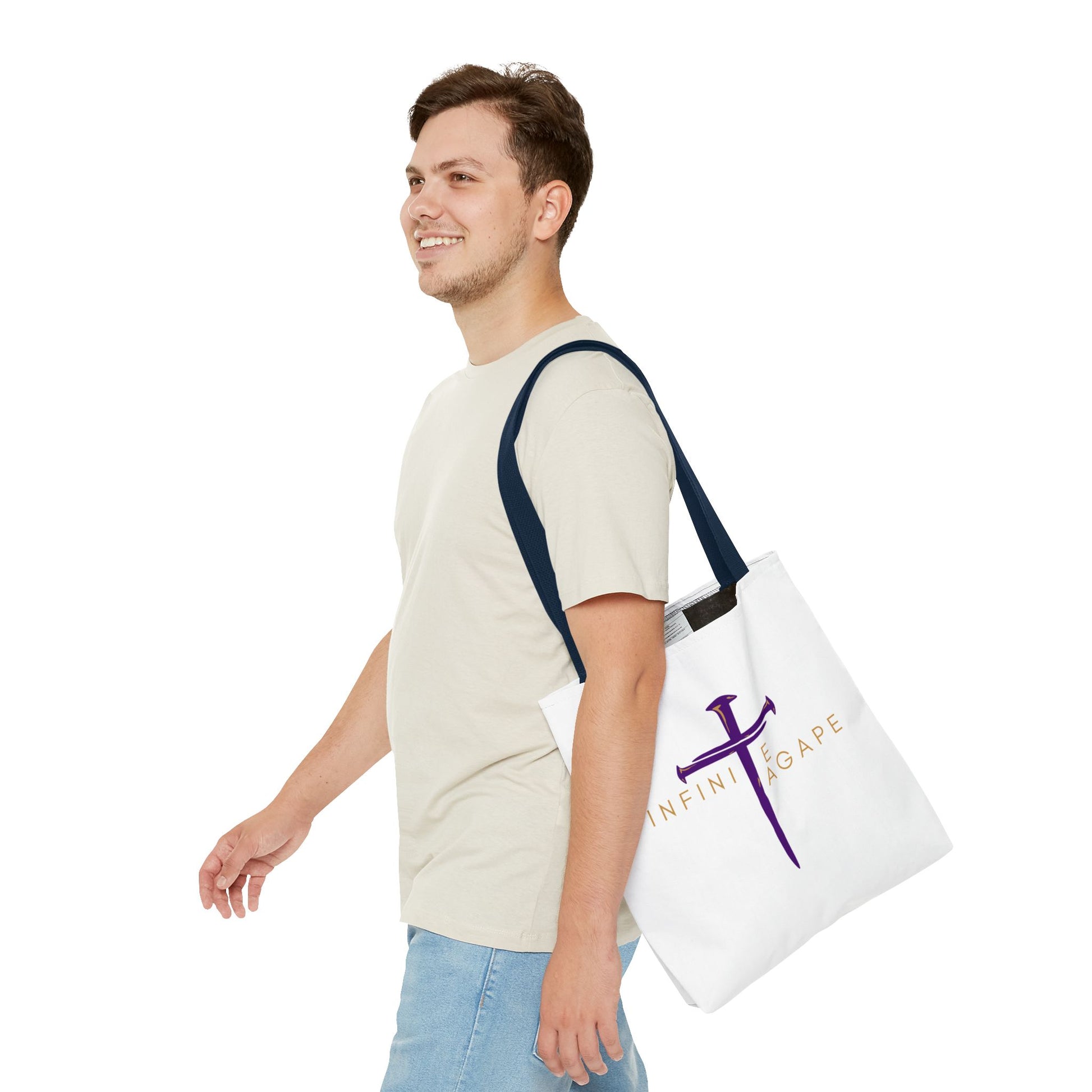 Faith-Inspired Tote Bag for Everyday Use, Love Without Limits Bag, Inspirational Gift, Christian Tote, Perfect for Shopping