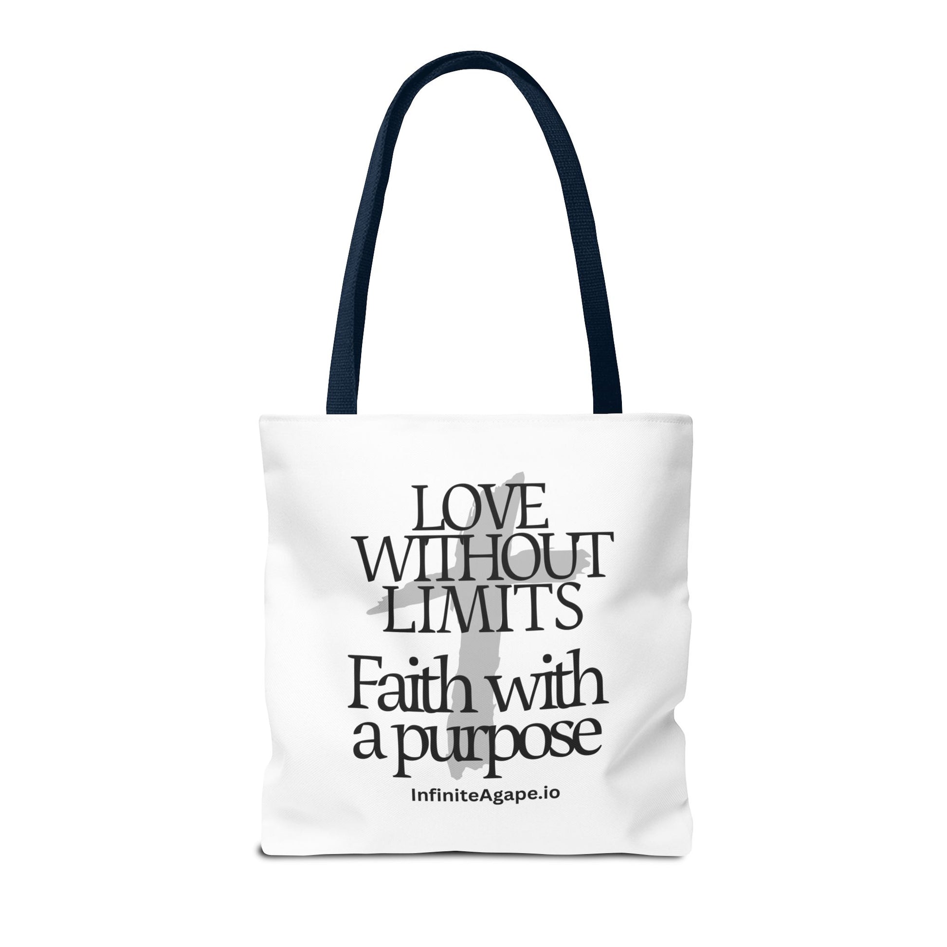 Faith-Inspired Tote Bag for Everyday Use, Love Without Limits Bag, Inspirational Gift, Christian Tote, Perfect for Shopping