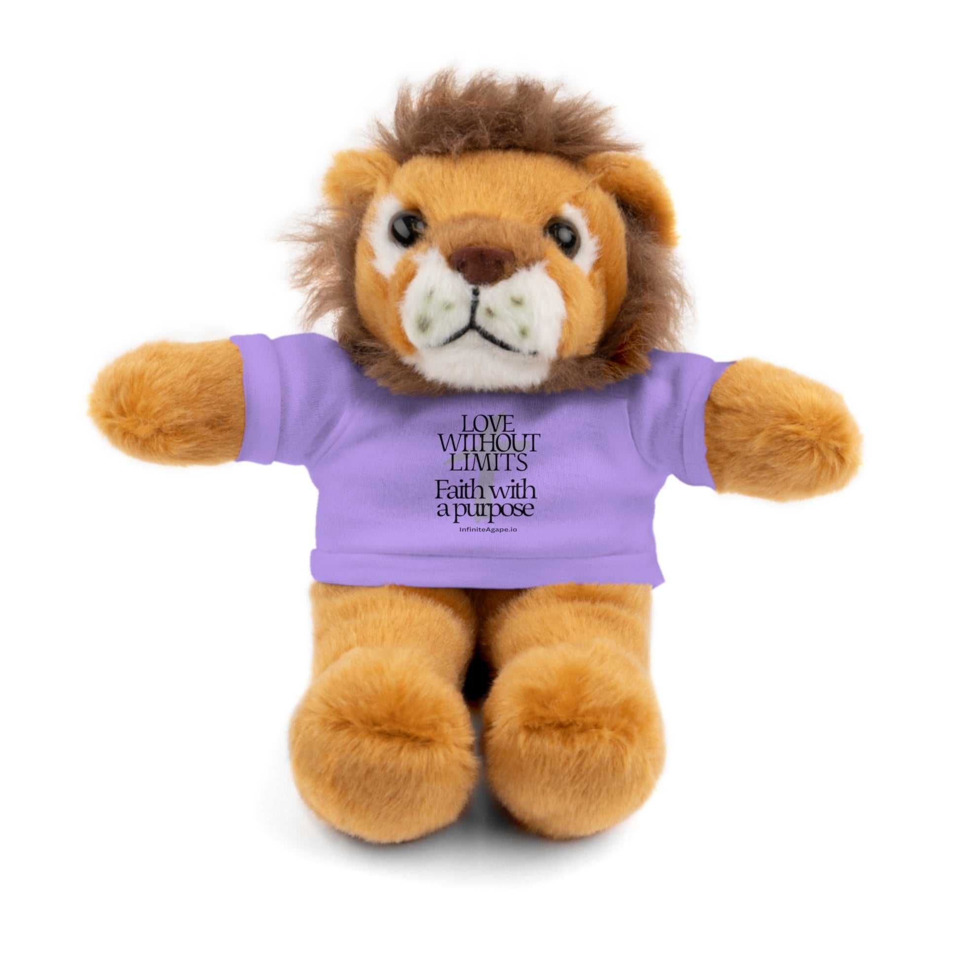 Stuffed Animal Toy with Inspirational Tee, Cuddle Buddy Gift, Faithful Teddy Bear, Nursery Decor, Children’s Adventure Companion