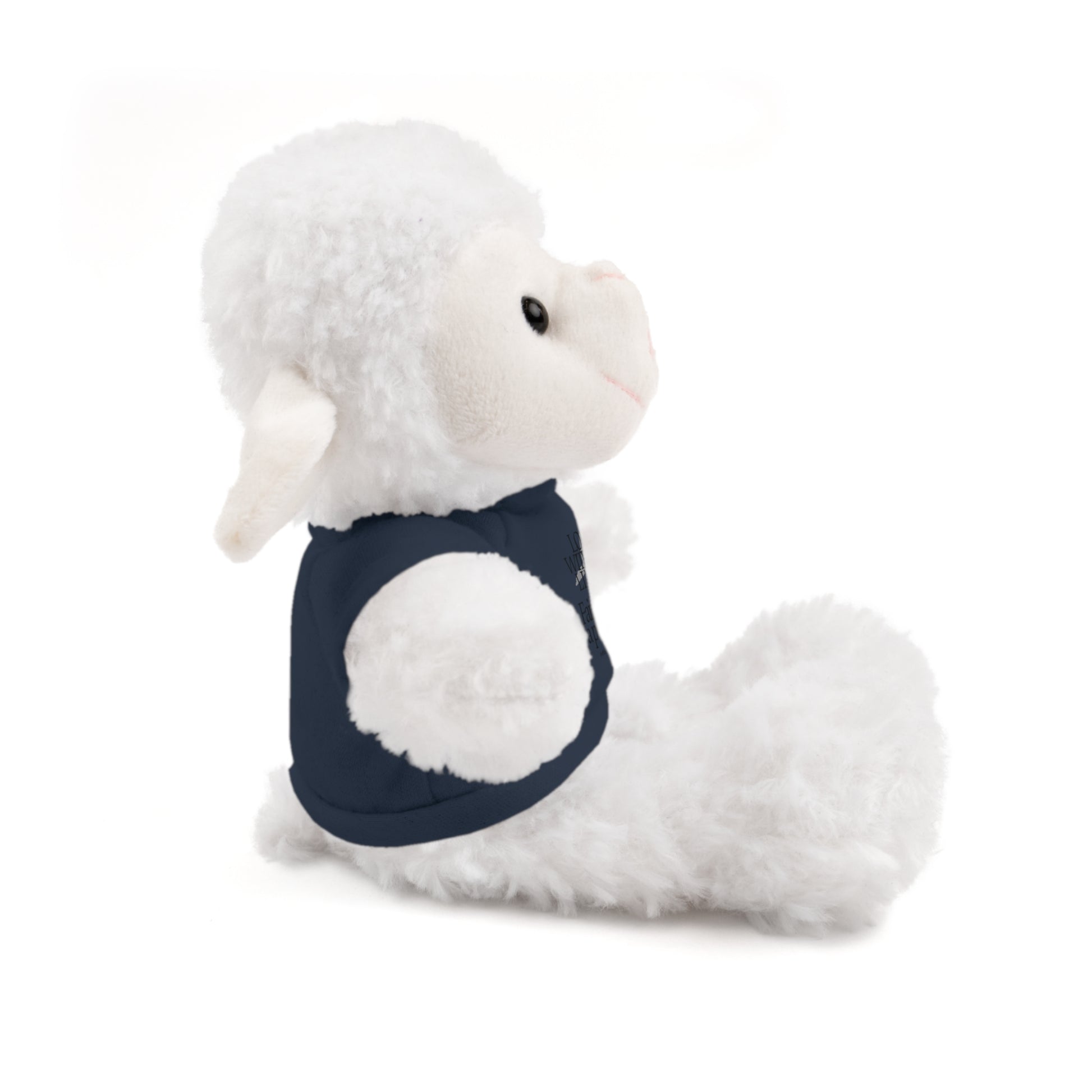 Stuffed Animal Toy with Inspirational Tee, Cuddle Buddy Gift, Faithful Teddy Bear, Nursery Decor, Children’s Adventure Companion