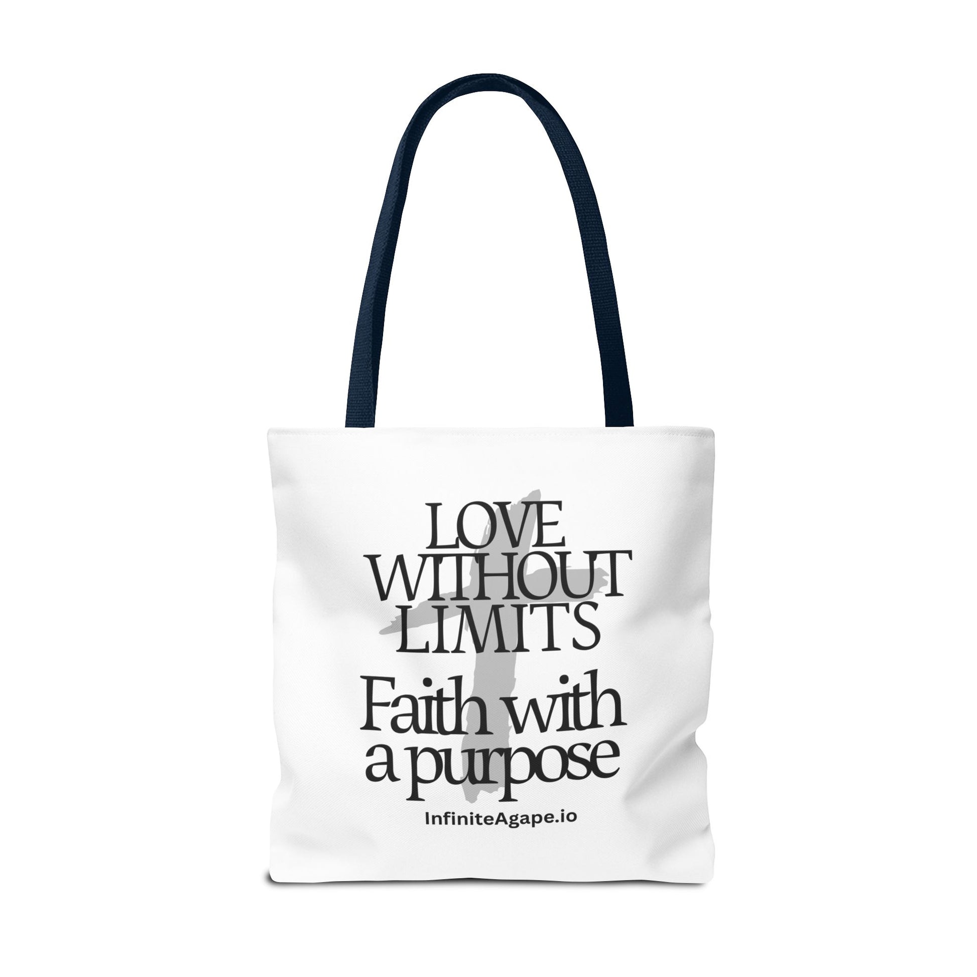 Faith-Inspired Tote Bag for Everyday Use, Love Without Limits Bag, Inspirational Gift, Christian Tote, Perfect for Shopping