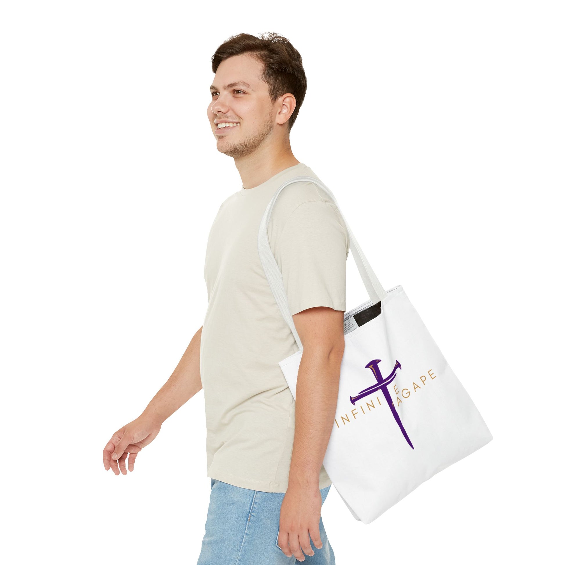 Faith-Inspired Tote Bag for Everyday Use, Love Without Limits Bag, Inspirational Gift, Christian Tote, Perfect for Shopping