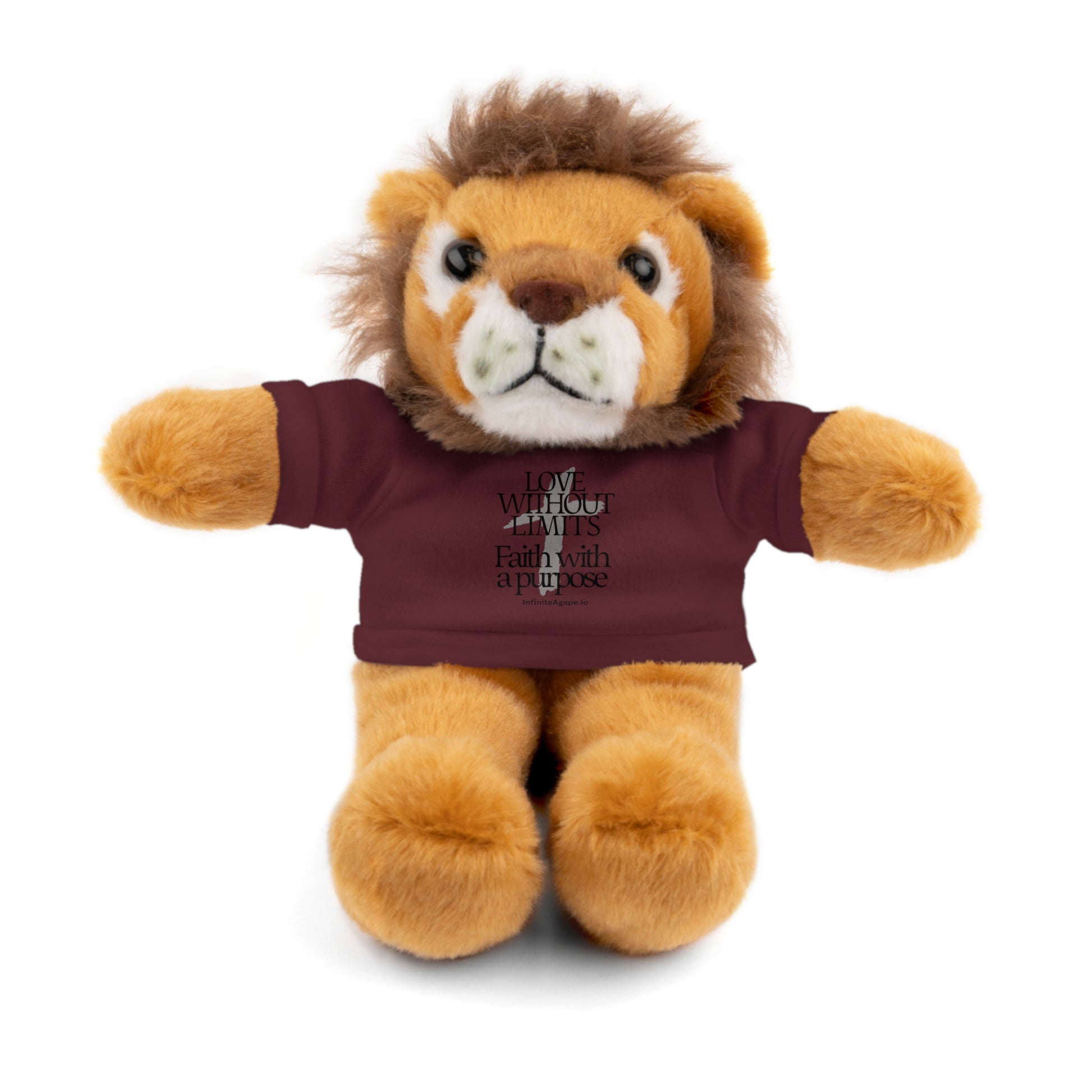 Stuffed Animal Toy with Inspirational Tee, Cuddle Buddy Gift, Faithful Teddy Bear, Nursery Decor, Children’s Adventure Companion