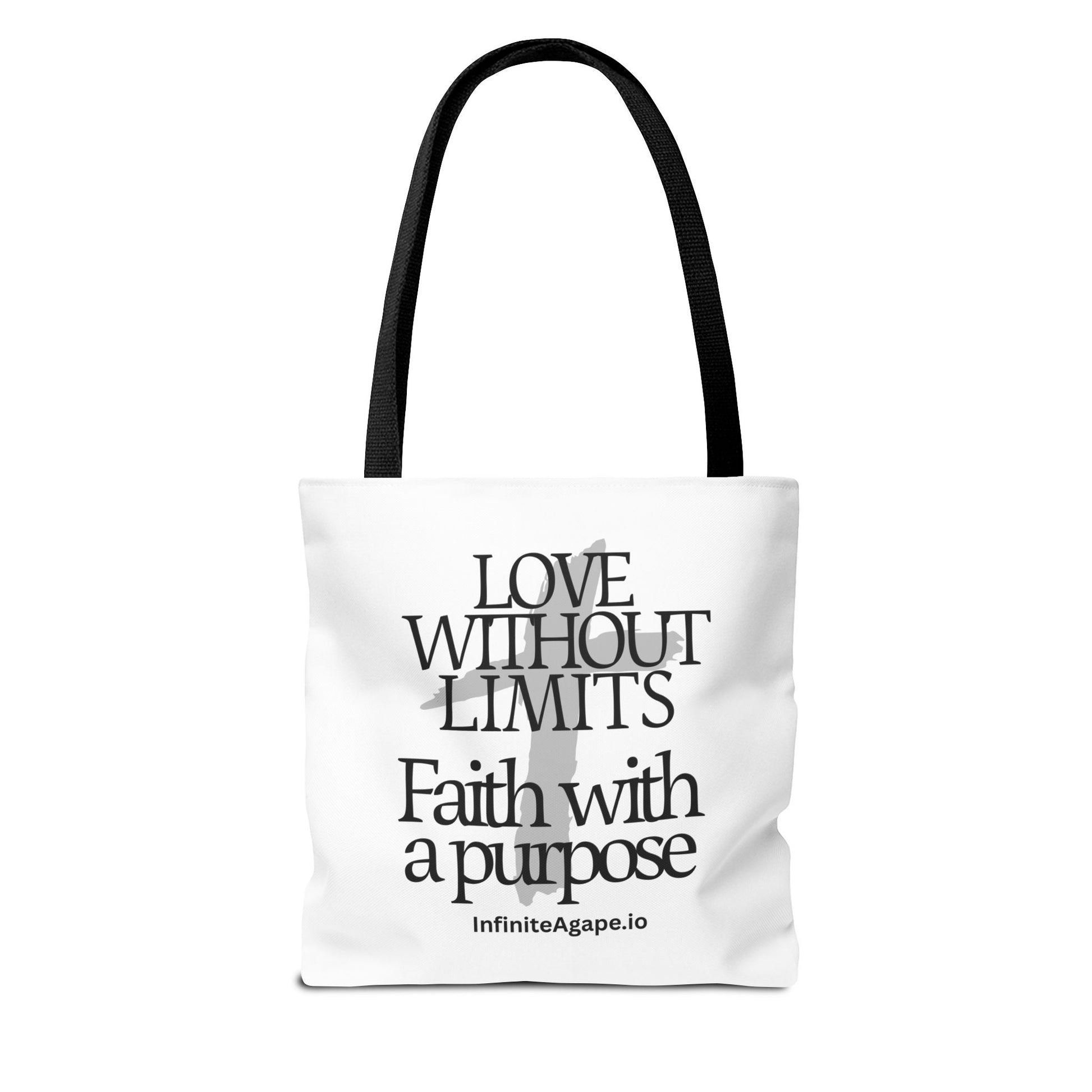 Faith-Inspired Tote Bag for Everyday Use, Love Without Limits Bag, Inspirational Gift, Christian Tote, Perfect for Shopping