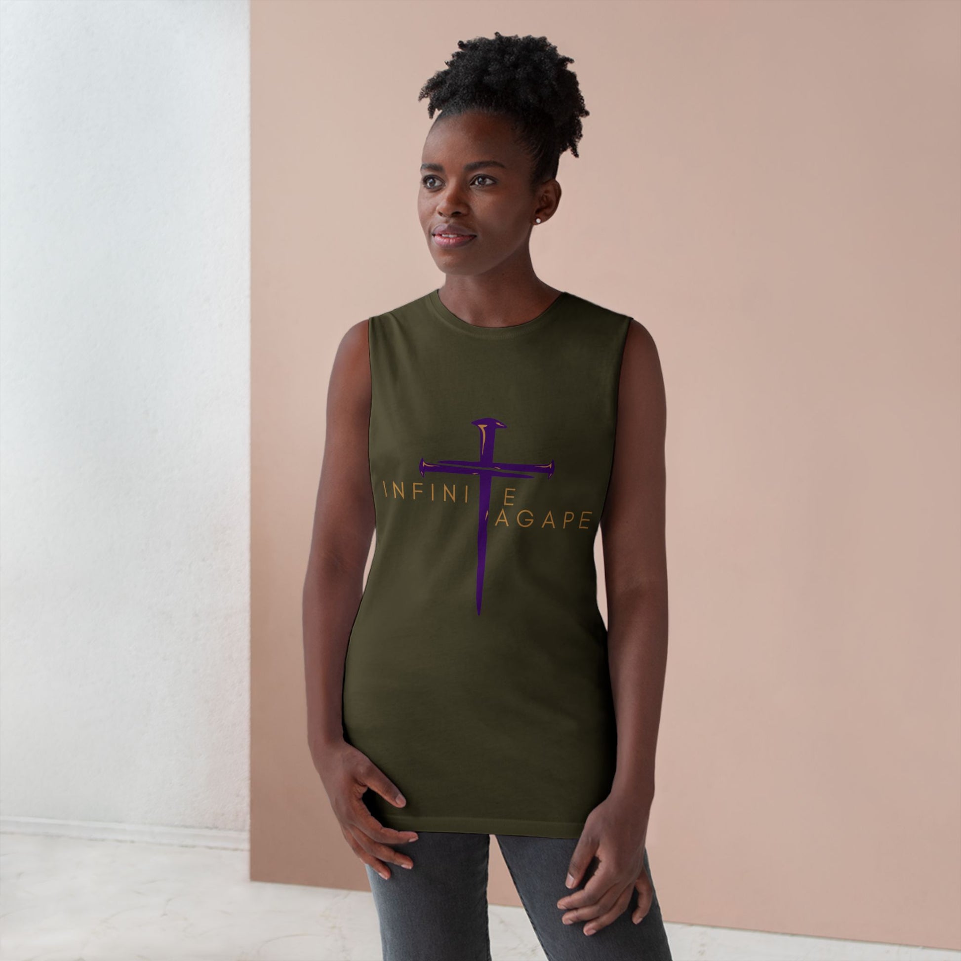 Spiritual Tank Top - Unisex Barnard Tank, Faith Apparel, Inspirational Gift, Summer Wear, Faith-Based Fashion, Workout Gear