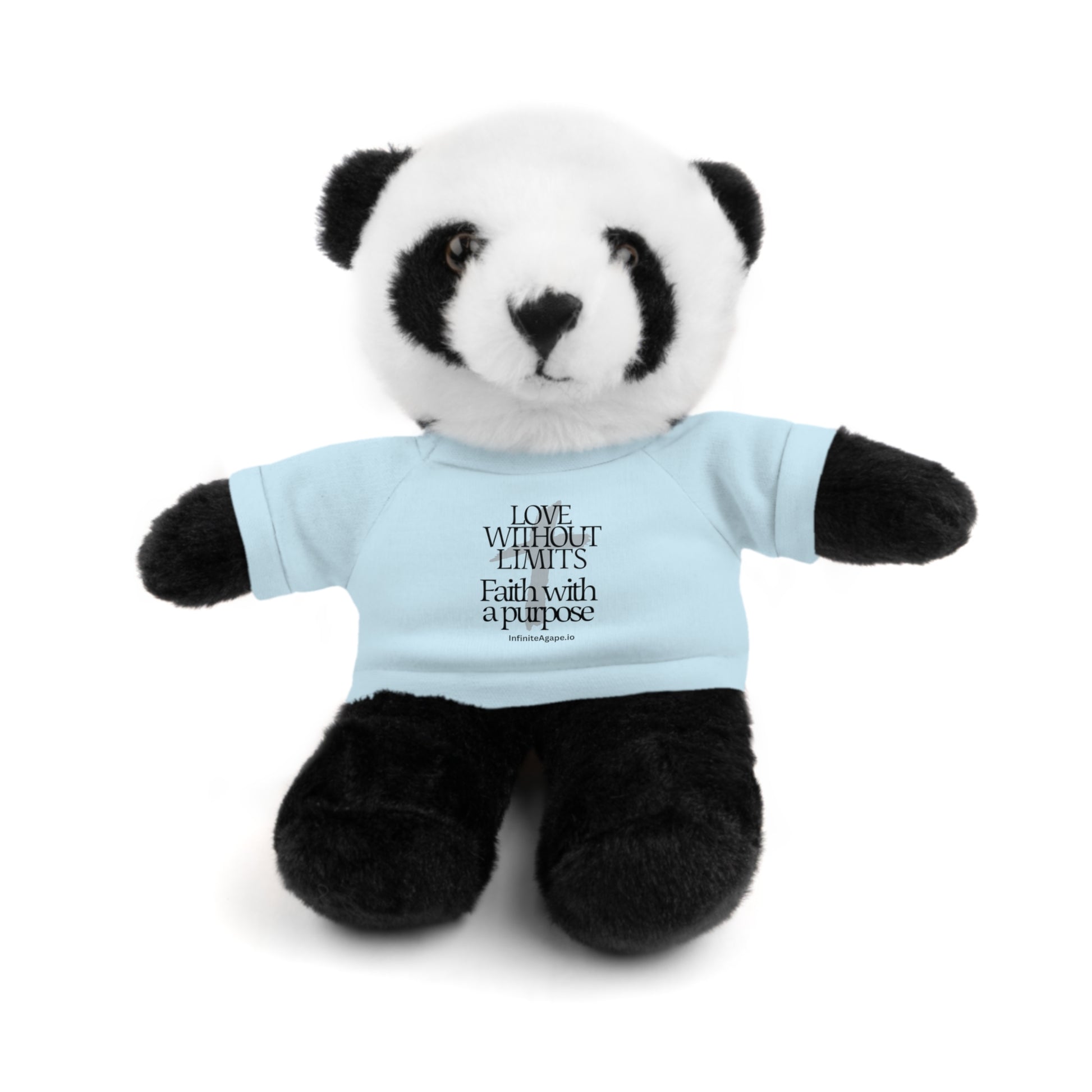 Stuffed Animal Toy with Inspirational Tee, Cuddle Buddy Gift, Faithful Teddy Bear, Nursery Decor, Children’s Adventure Companion