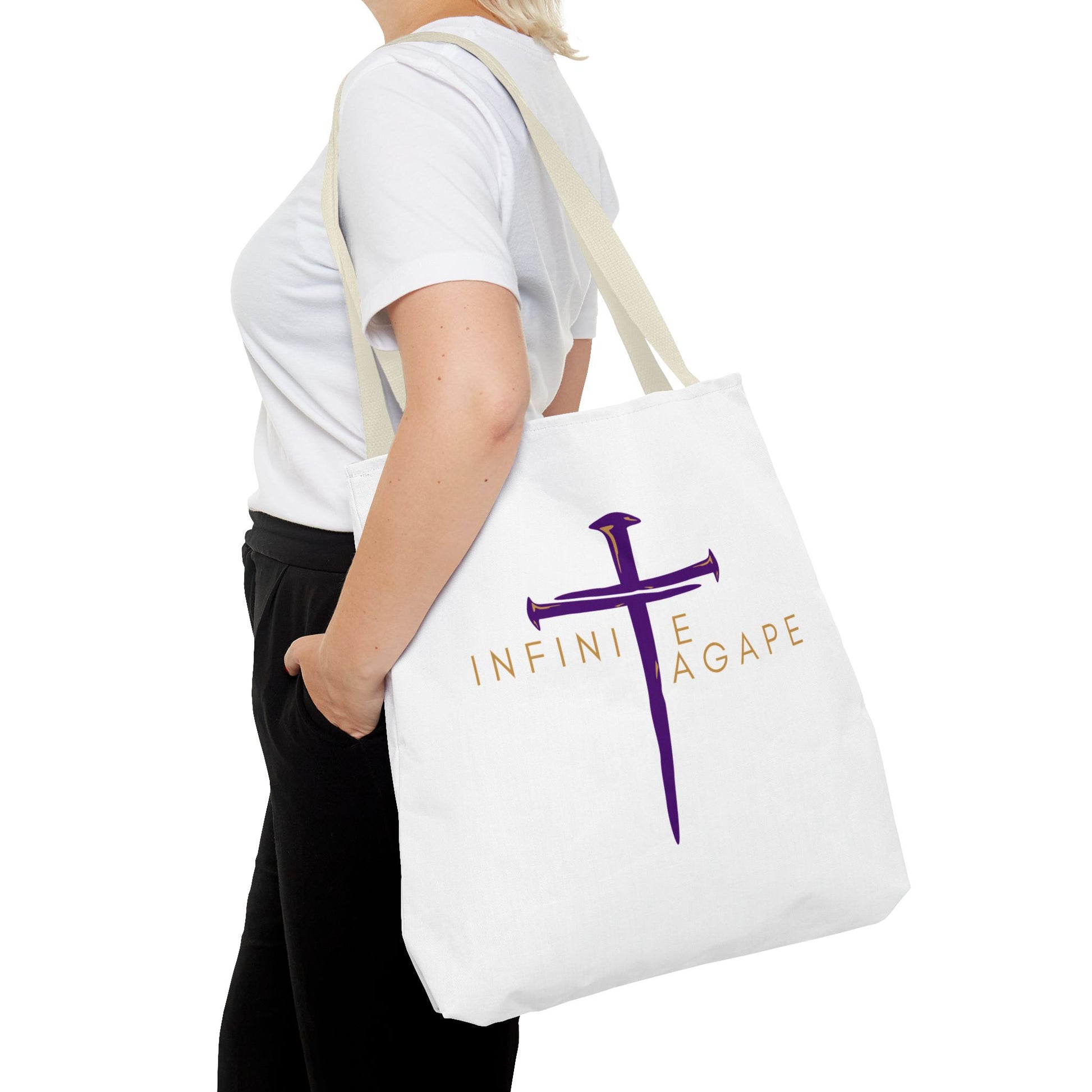 Faith-Inspired Tote Bag for Everyday Use, Love Without Limits Bag, Inspirational Gift, Christian Tote, Perfect for Shopping