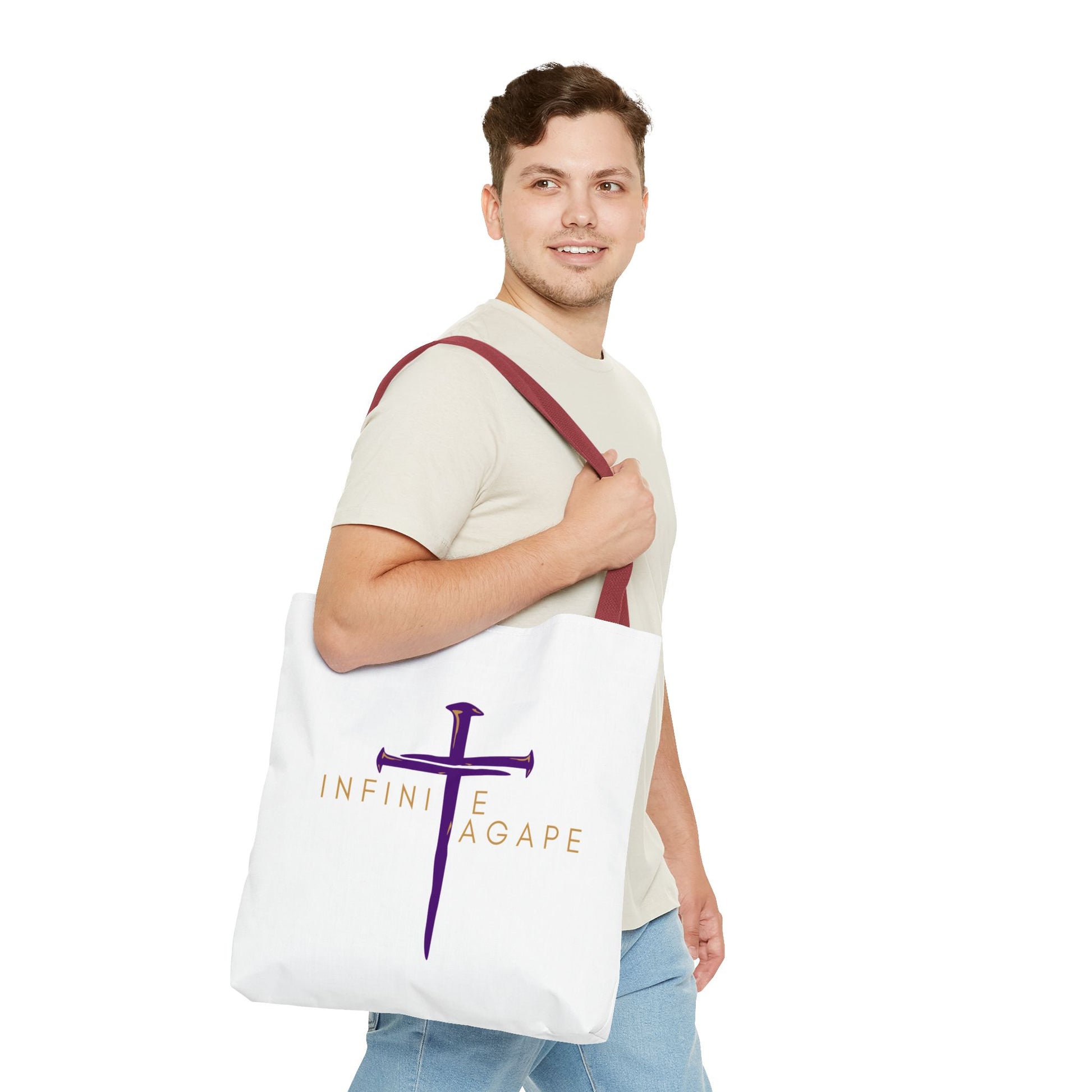 Faith-Inspired Tote Bag for Everyday Use, Love Without Limits Bag, Inspirational Gift, Christian Tote, Perfect for Shopping