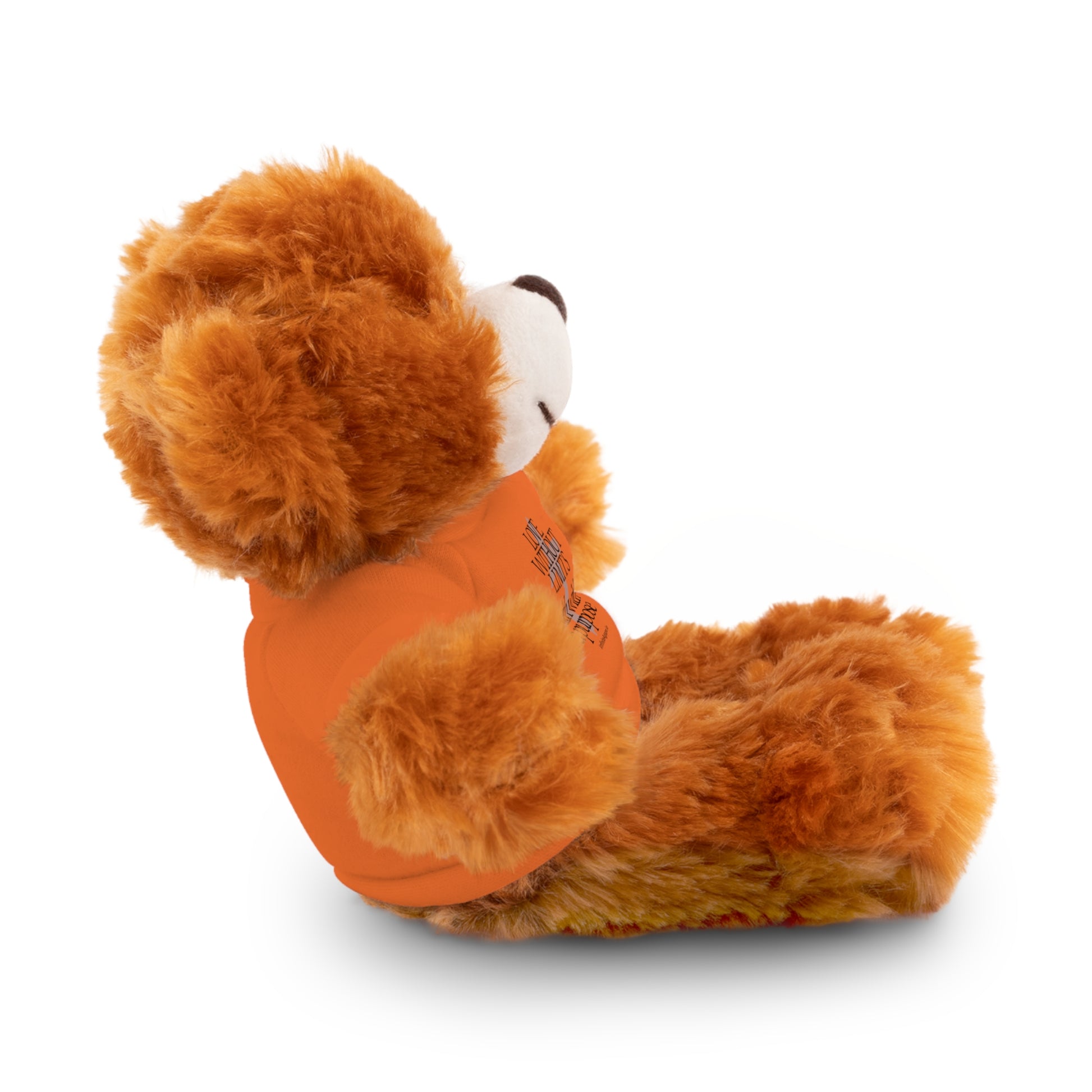 Stuffed Animal Toy with Inspirational Tee, Cuddle Buddy Gift, Faithful Teddy Bear, Nursery Decor, Children’s Adventure Companion