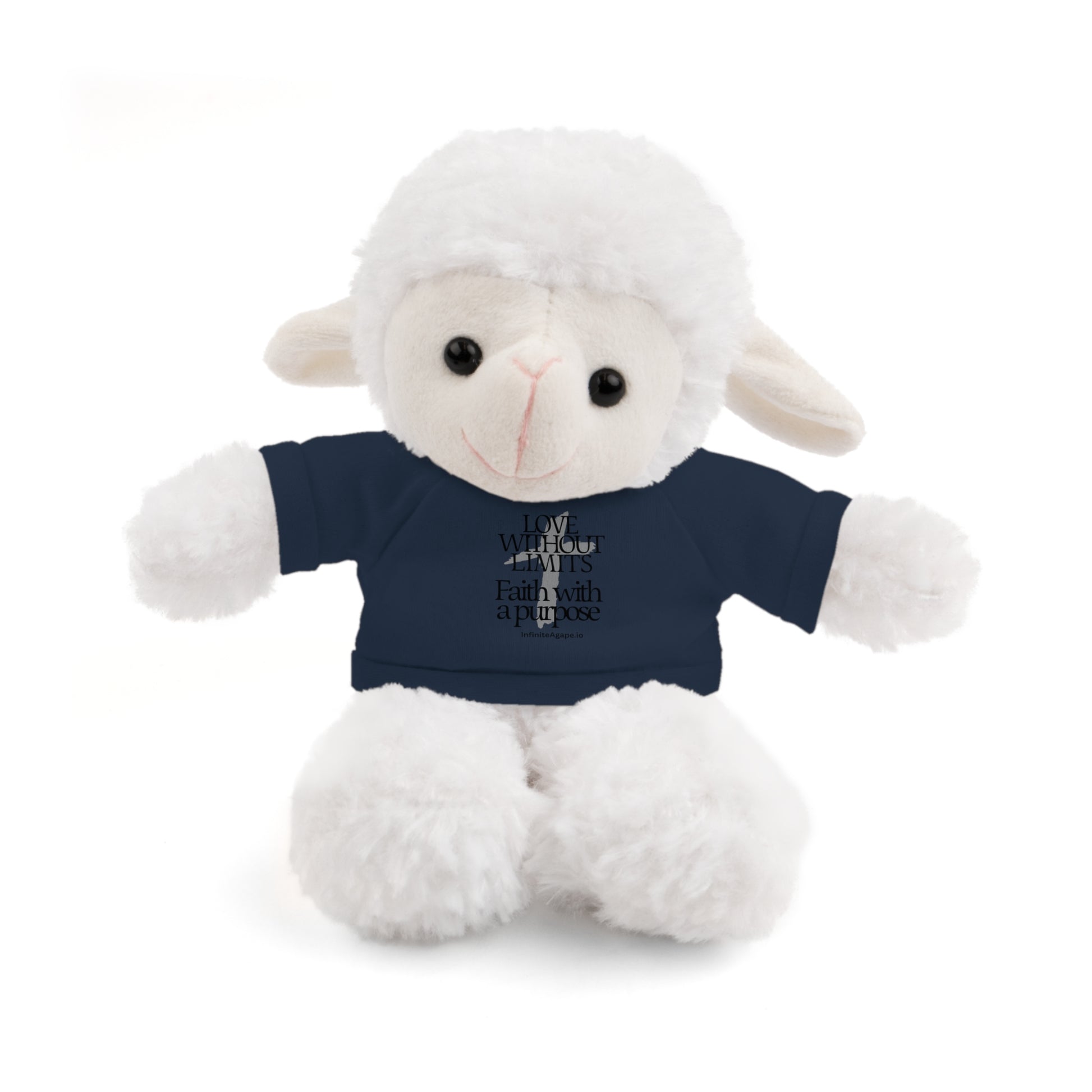 Stuffed Animal Toy with Inspirational Tee, Cuddle Buddy Gift, Faithful Teddy Bear, Nursery Decor, Children’s Adventure Companion