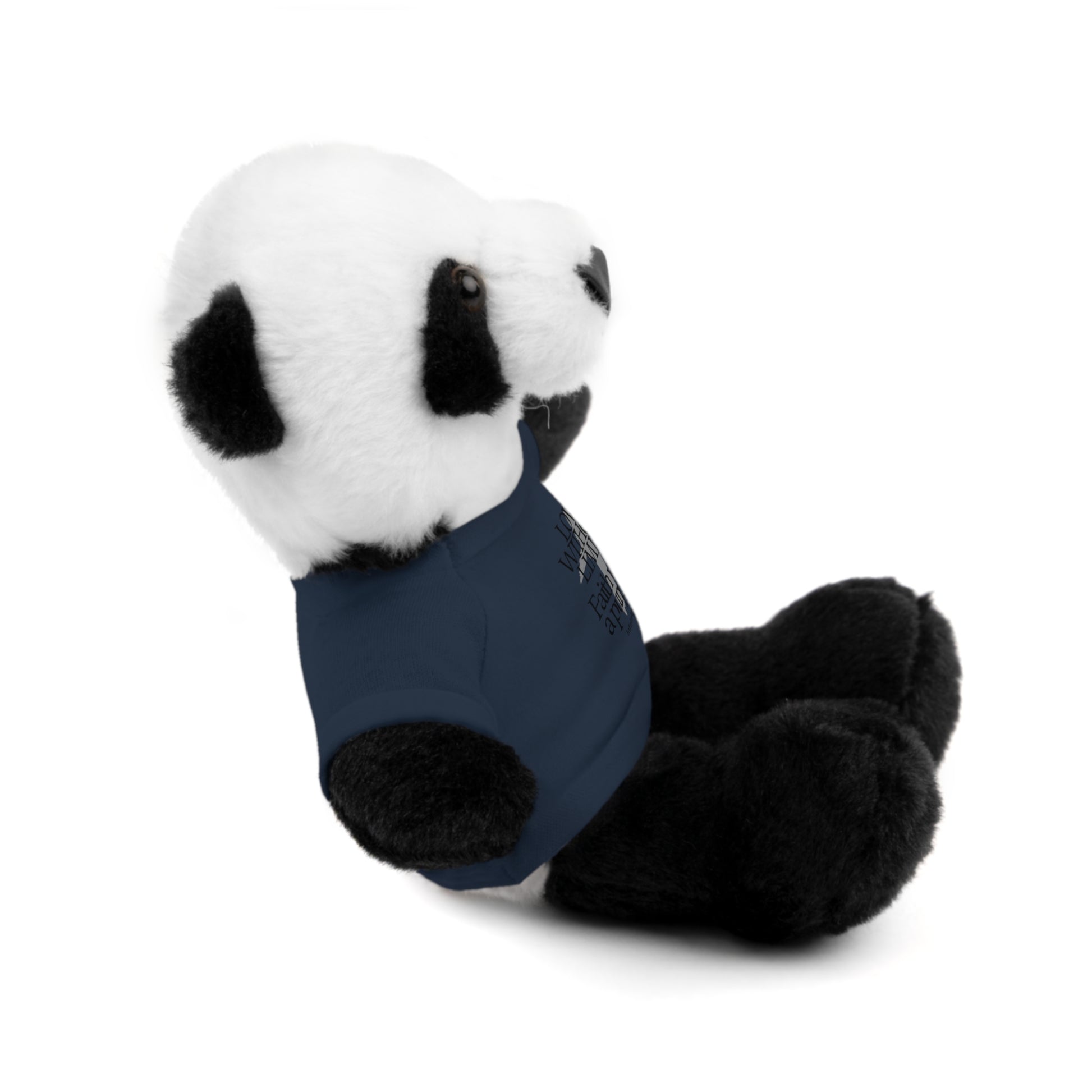 Stuffed Animal Toy with Inspirational Tee, Cuddle Buddy Gift, Faithful Teddy Bear, Nursery Decor, Children’s Adventure Companion