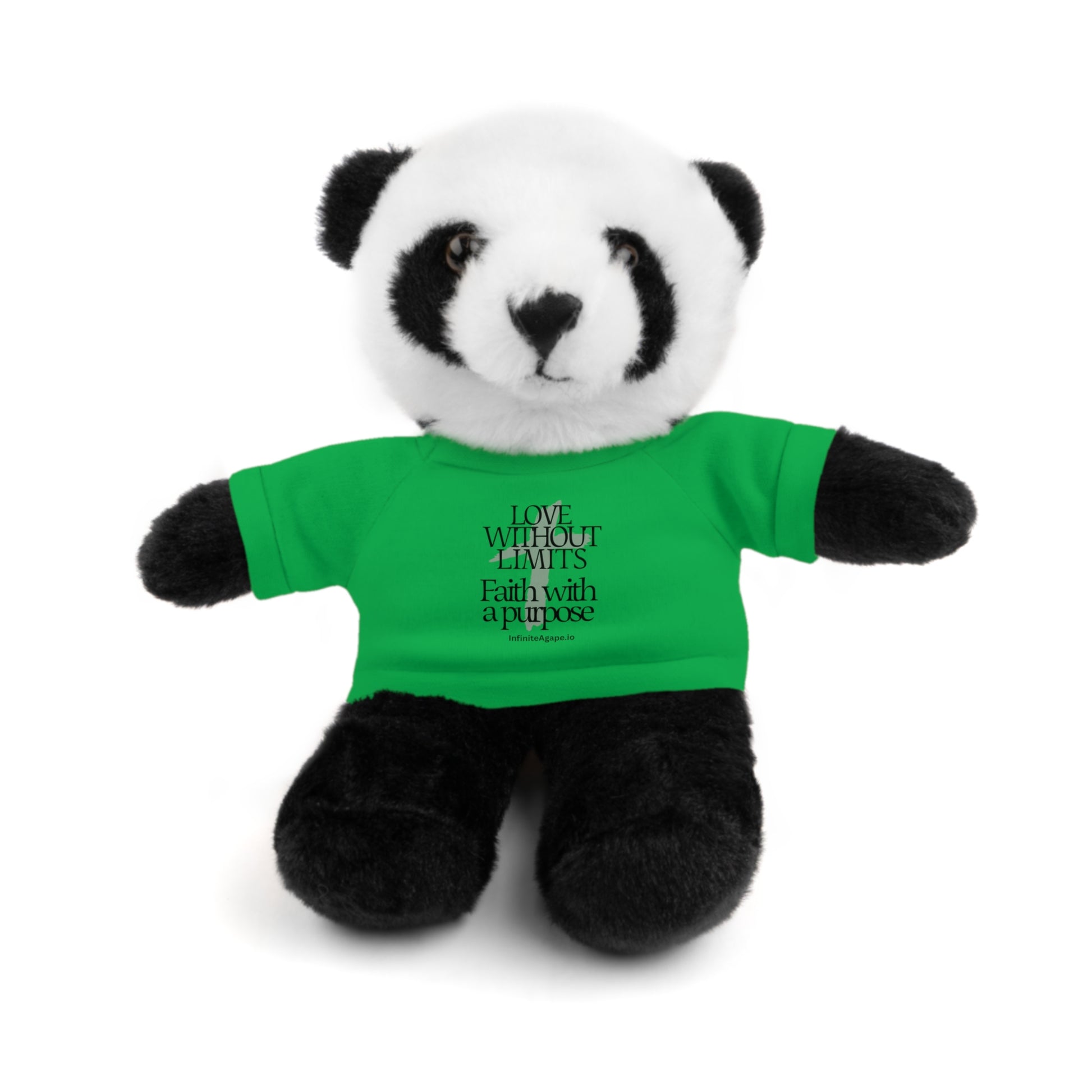 Stuffed Animal Toy with Inspirational Tee, Cuddle Buddy Gift, Faithful Teddy Bear, Nursery Decor, Children’s Adventure Companion