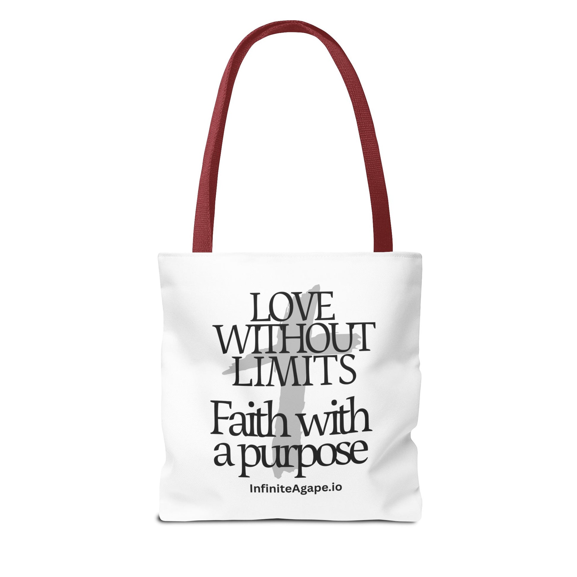 Faith-Inspired Tote Bag for Everyday Use, Love Without Limits Bag, Inspirational Gift, Christian Tote, Perfect for Shopping
