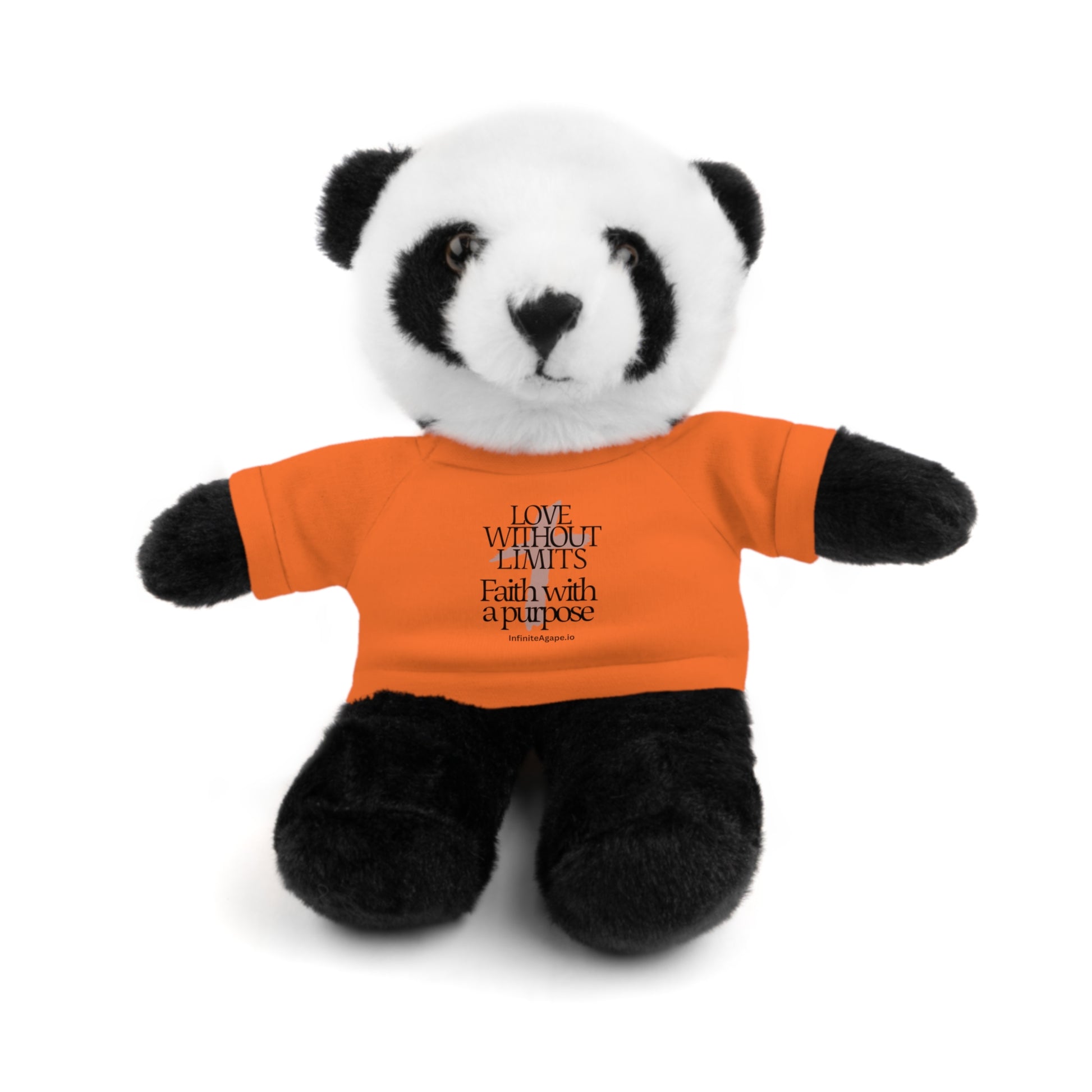 Stuffed Animal Toy with Inspirational Tee, Cuddle Buddy Gift, Faithful Teddy Bear, Nursery Decor, Children’s Adventure Companion