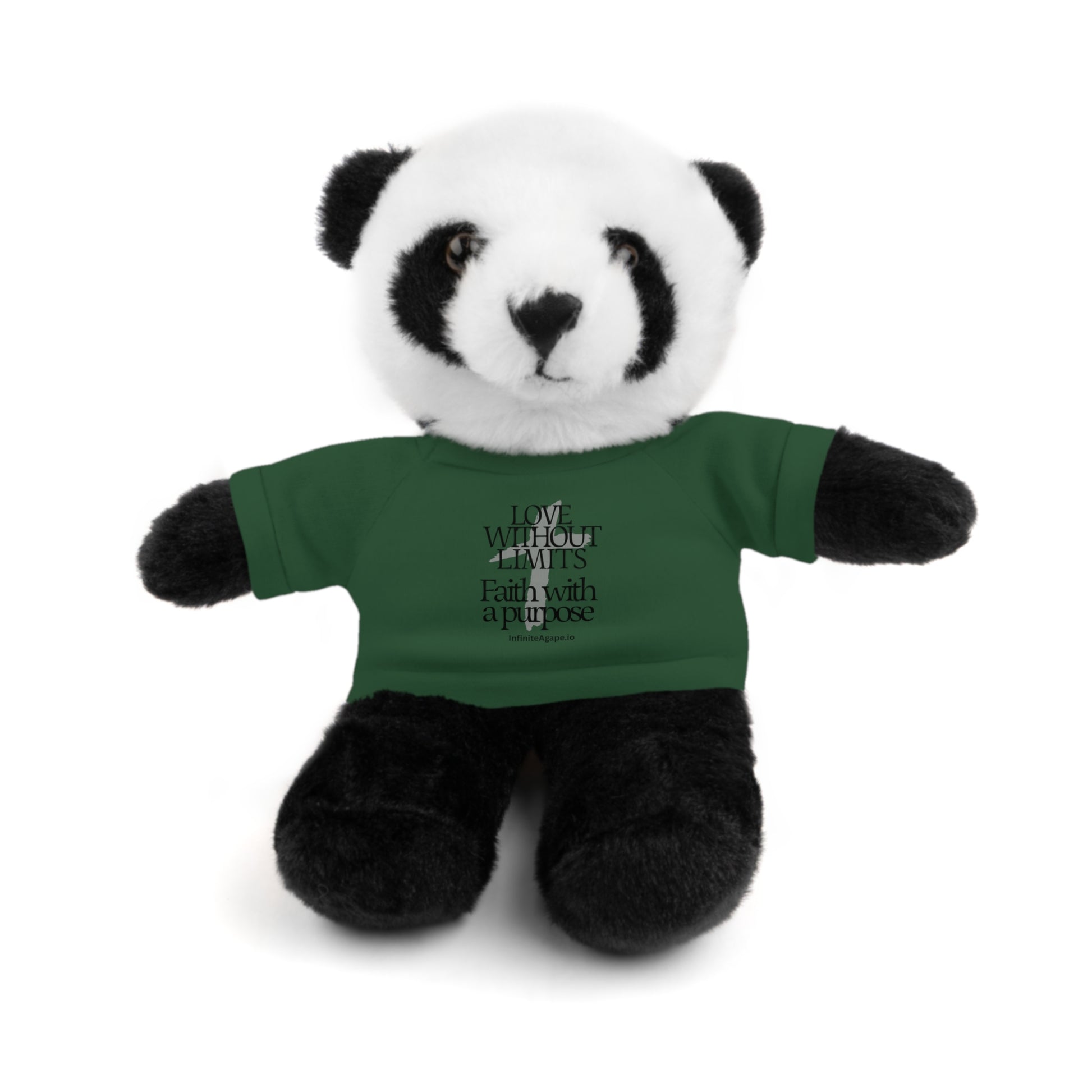Stuffed Animal Toy with Inspirational Tee, Cuddle Buddy Gift, Faithful Teddy Bear, Nursery Decor, Children’s Adventure Companion