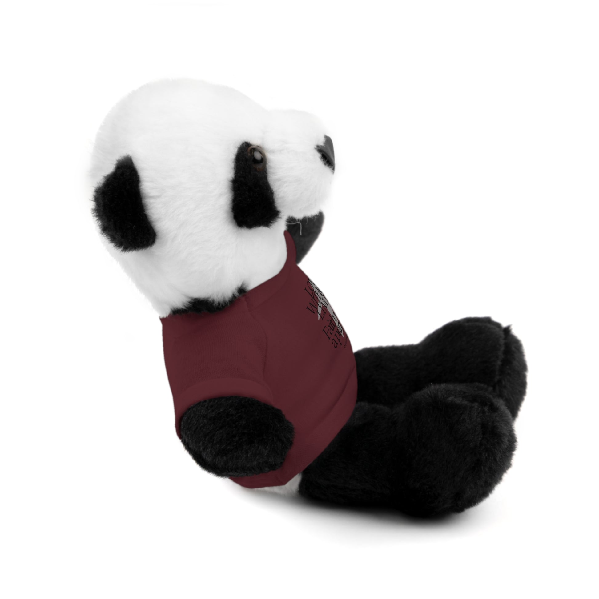 Stuffed Animal Toy with Inspirational Tee, Cuddle Buddy Gift, Faithful Teddy Bear, Nursery Decor, Children’s Adventure Companion
