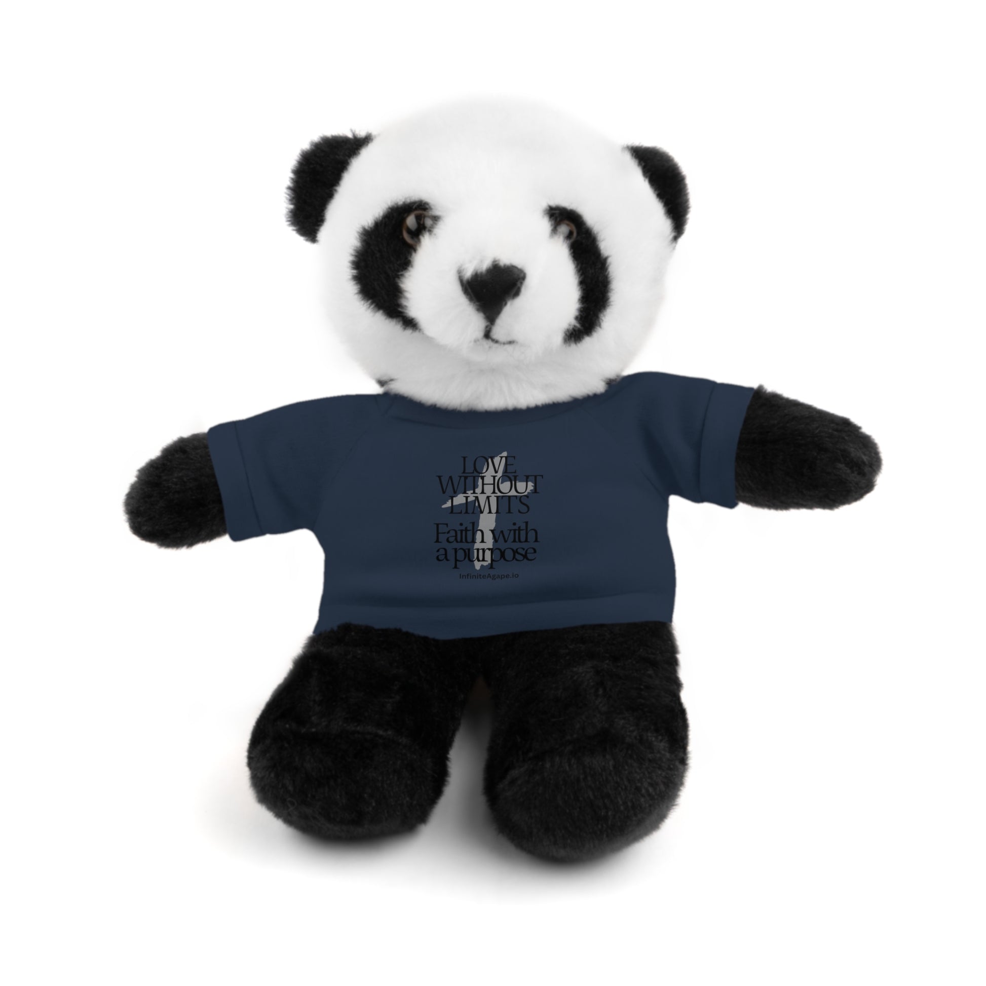 Stuffed Animal Toy with Inspirational Tee, Cuddle Buddy Gift, Faithful Teddy Bear, Nursery Decor, Children’s Adventure Companion