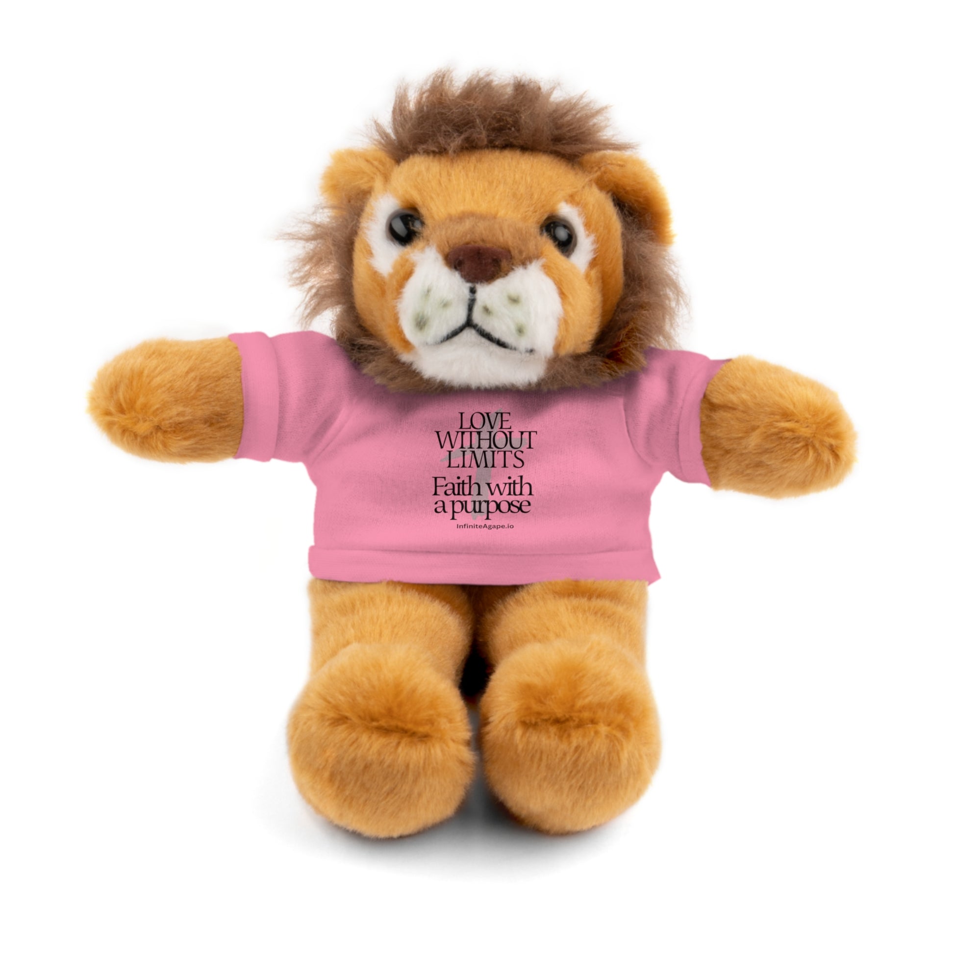 Stuffed Animal Toy with Inspirational Tee, Cuddle Buddy Gift, Faithful Teddy Bear, Nursery Decor, Children’s Adventure Companion