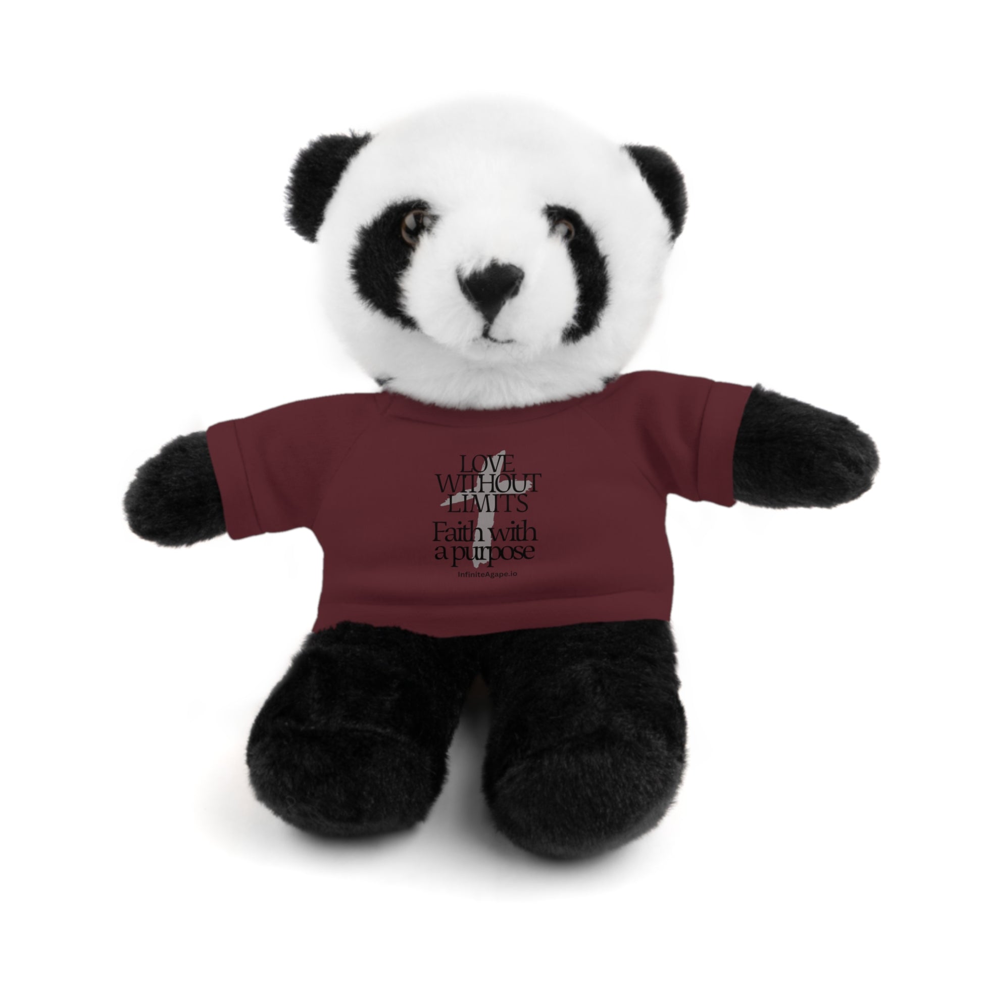 Stuffed Animal Toy with Inspirational Tee, Cuddle Buddy Gift, Faithful Teddy Bear, Nursery Decor, Children’s Adventure Companion