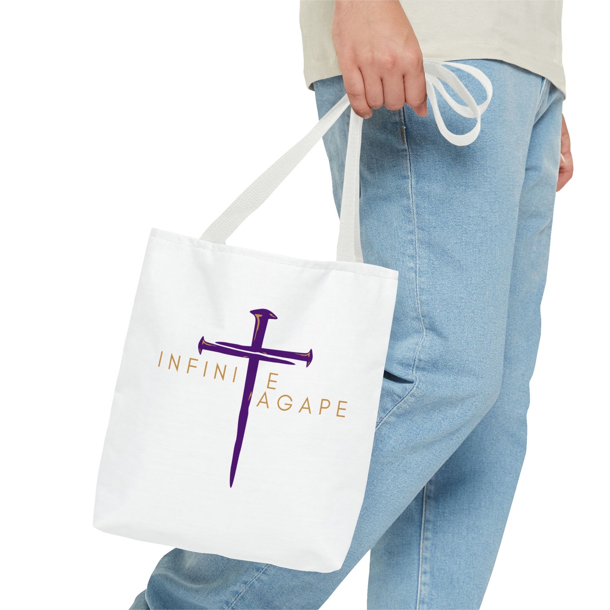 Faith-Inspired Tote Bag for Everyday Use, Love Without Limits Bag, Inspirational Gift, Christian Tote, Perfect for Shopping