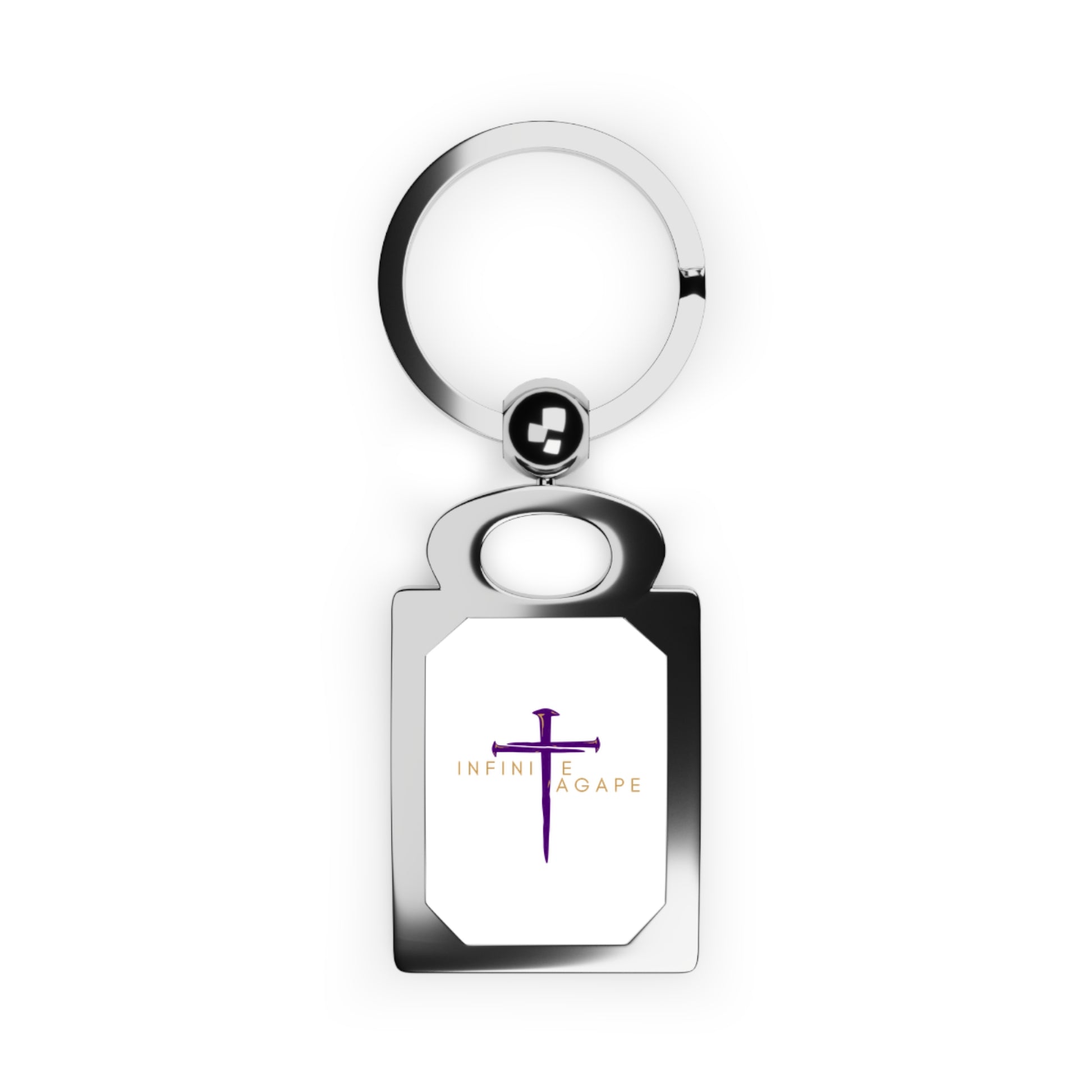 Personalized Rectangle Photo Keyring - Customizable Keychain for Memories