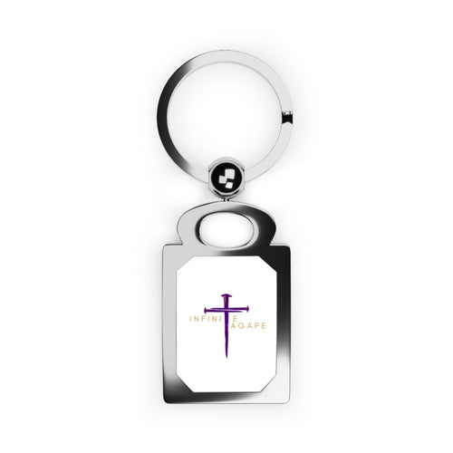 Personalized Rectangle Photo Keyring - Customizable Keychain for Memories