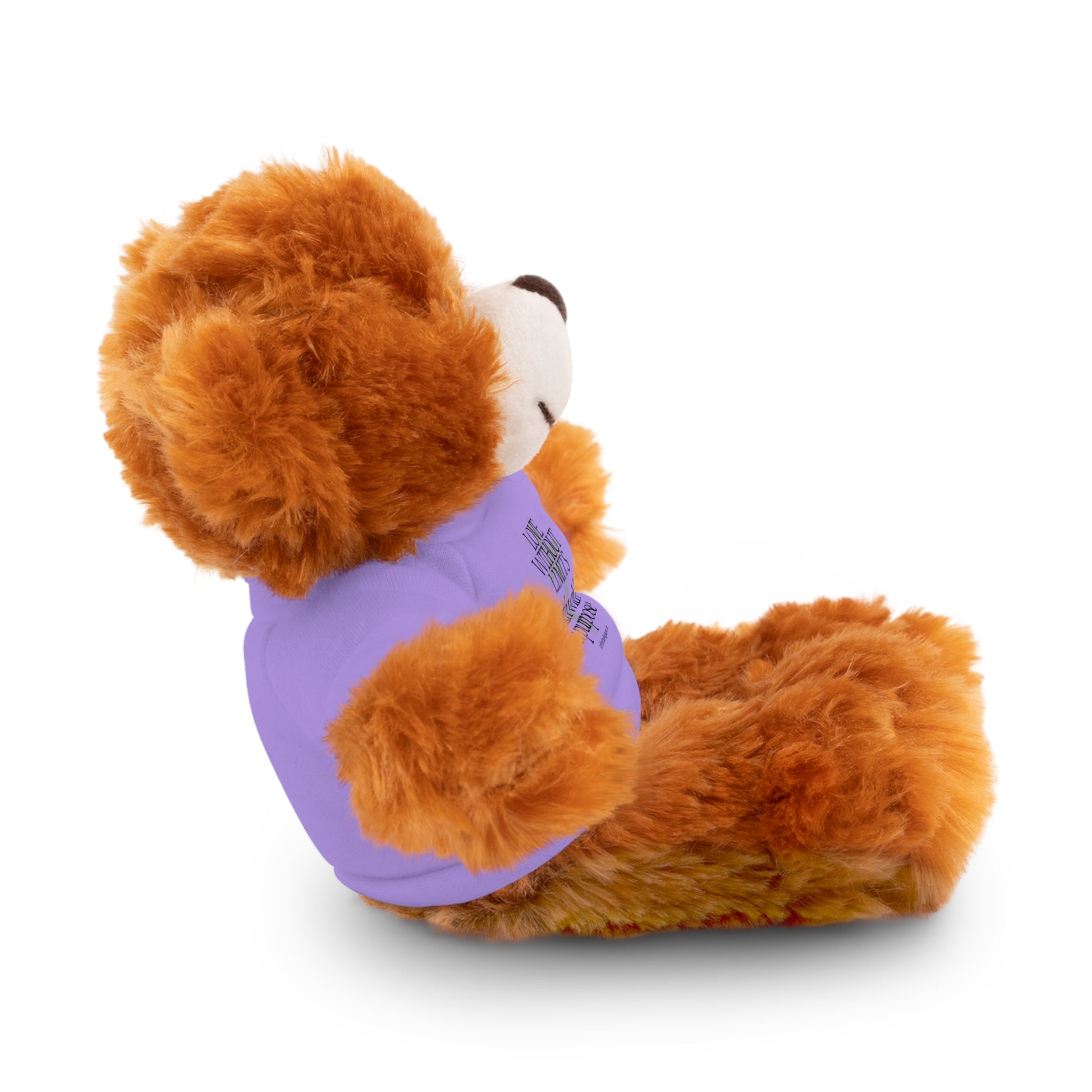 Stuffed Animal Toy with Inspirational Tee, Cuddle Buddy Gift, Faithful Teddy Bear, Nursery Decor, Children’s Adventure Companion