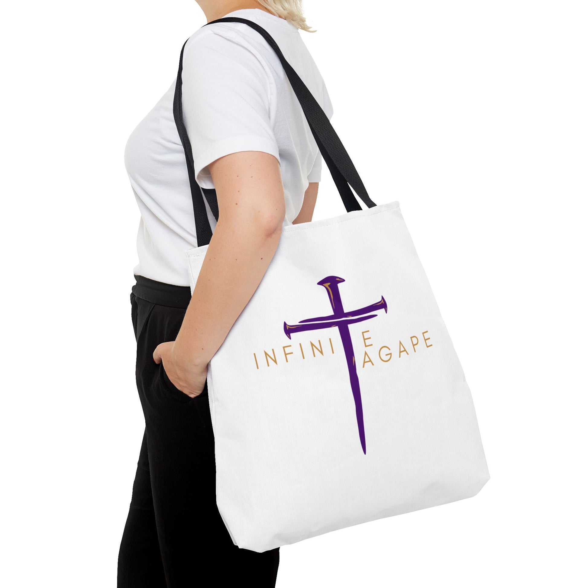 Faith-Inspired Tote Bag for Everyday Use, Love Without Limits Bag, Inspirational Gift, Christian Tote, Perfect for Shopping