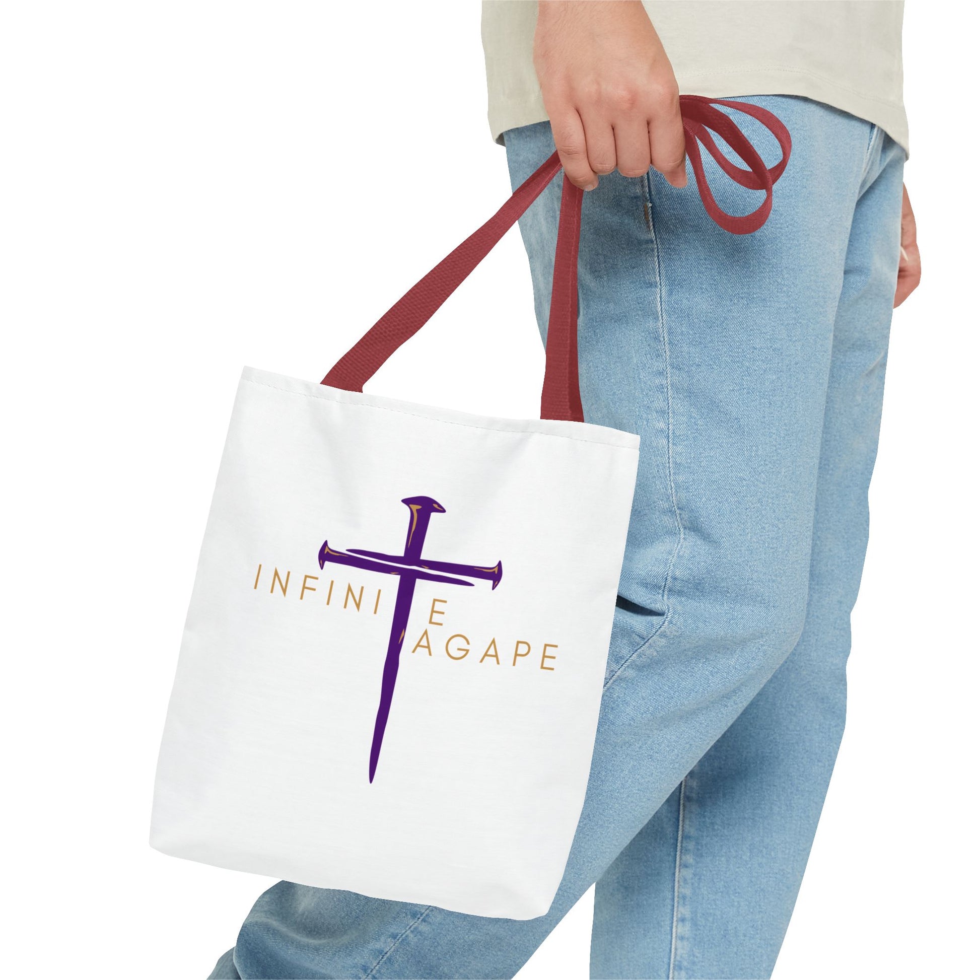 Faith-Inspired Tote Bag for Everyday Use, Love Without Limits Bag, Inspirational Gift, Christian Tote, Perfect for Shopping