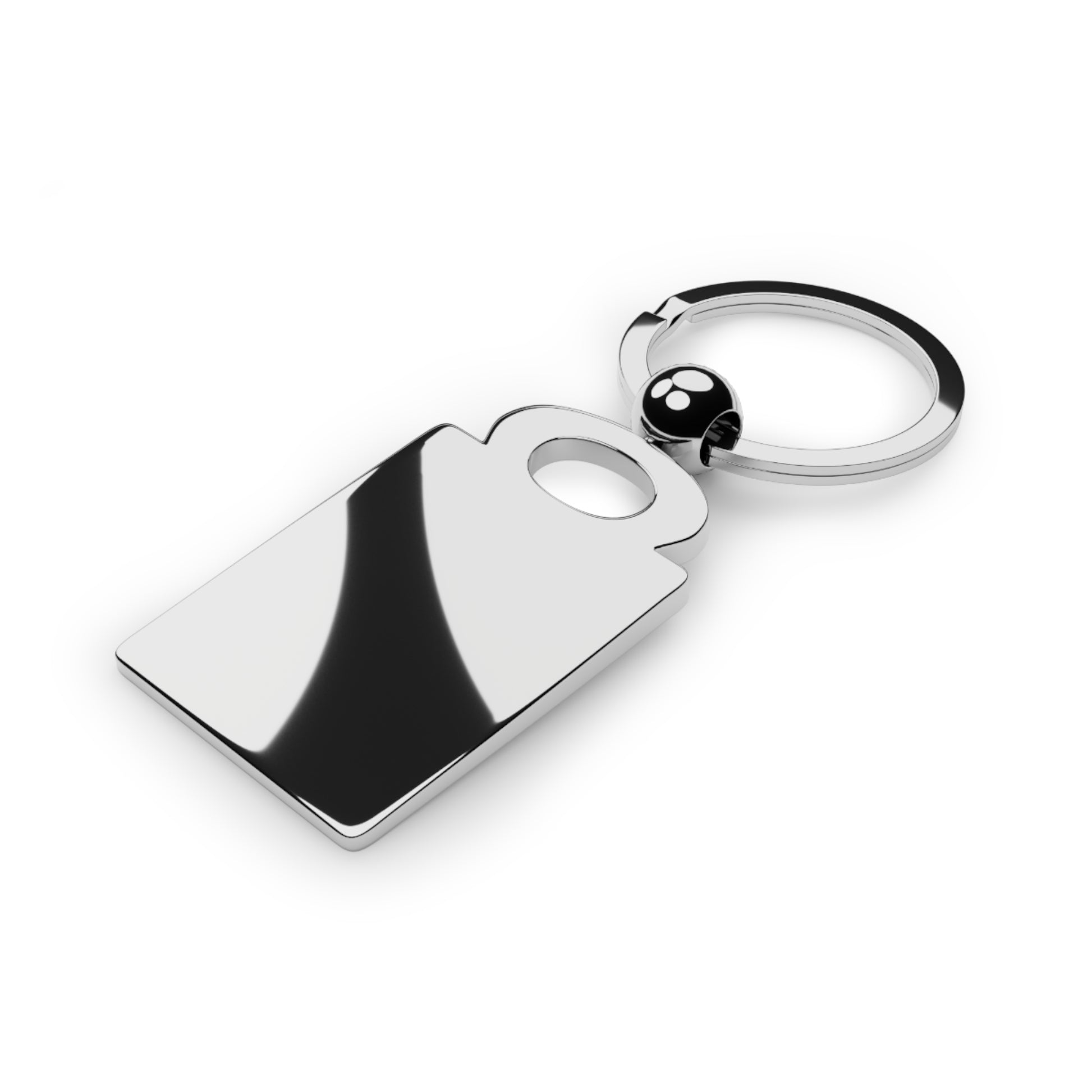 Personalized Rectangle Photo Keyring - Customizable Keychain for Memories