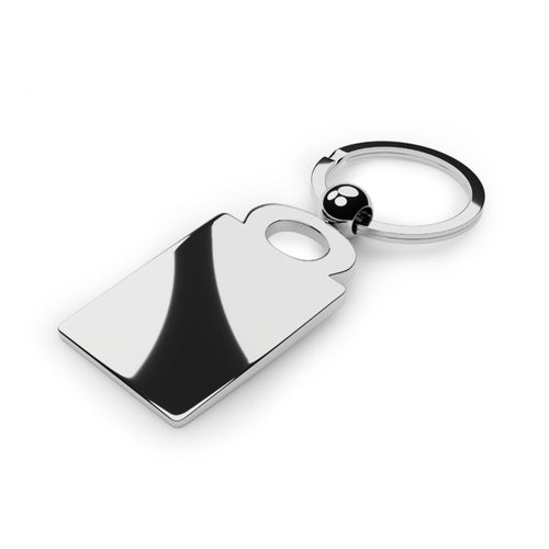 Personalized Rectangle Photo Keyring - Customizable Keychain for Memories