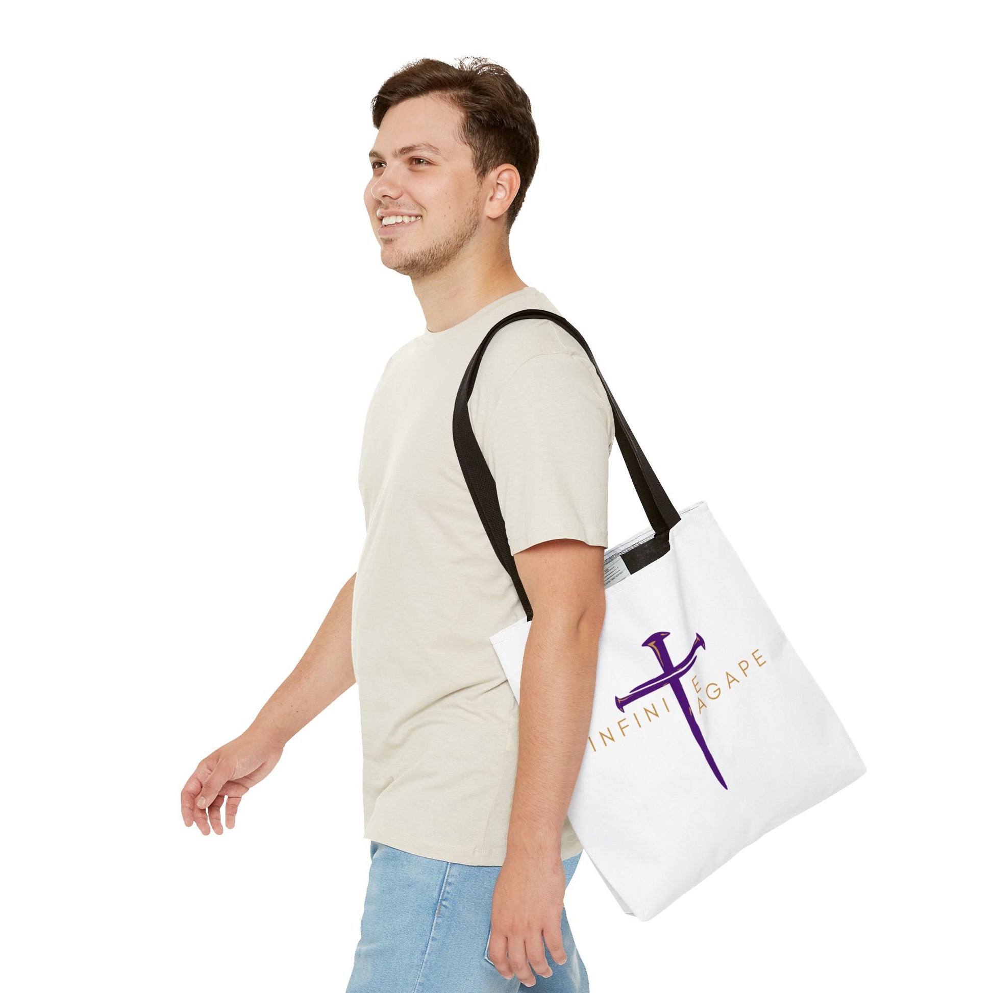 Faith-Inspired Tote Bag for Everyday Use, Love Without Limits Bag, Inspirational Gift, Christian Tote, Perfect for Shopping