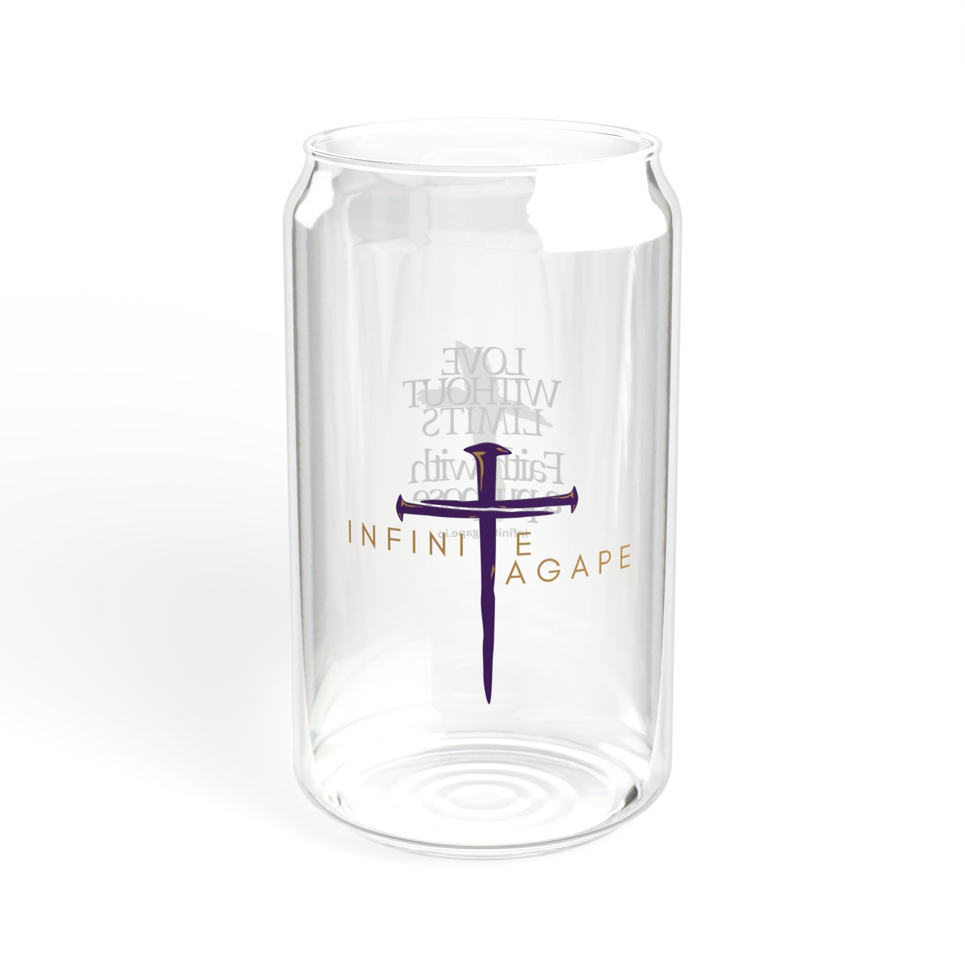 Inspirational Sipper Glass, 16oz | Faith-Based Drinkware, Perfect for Gifts, Home Decor, Family Gatherings, Church Events