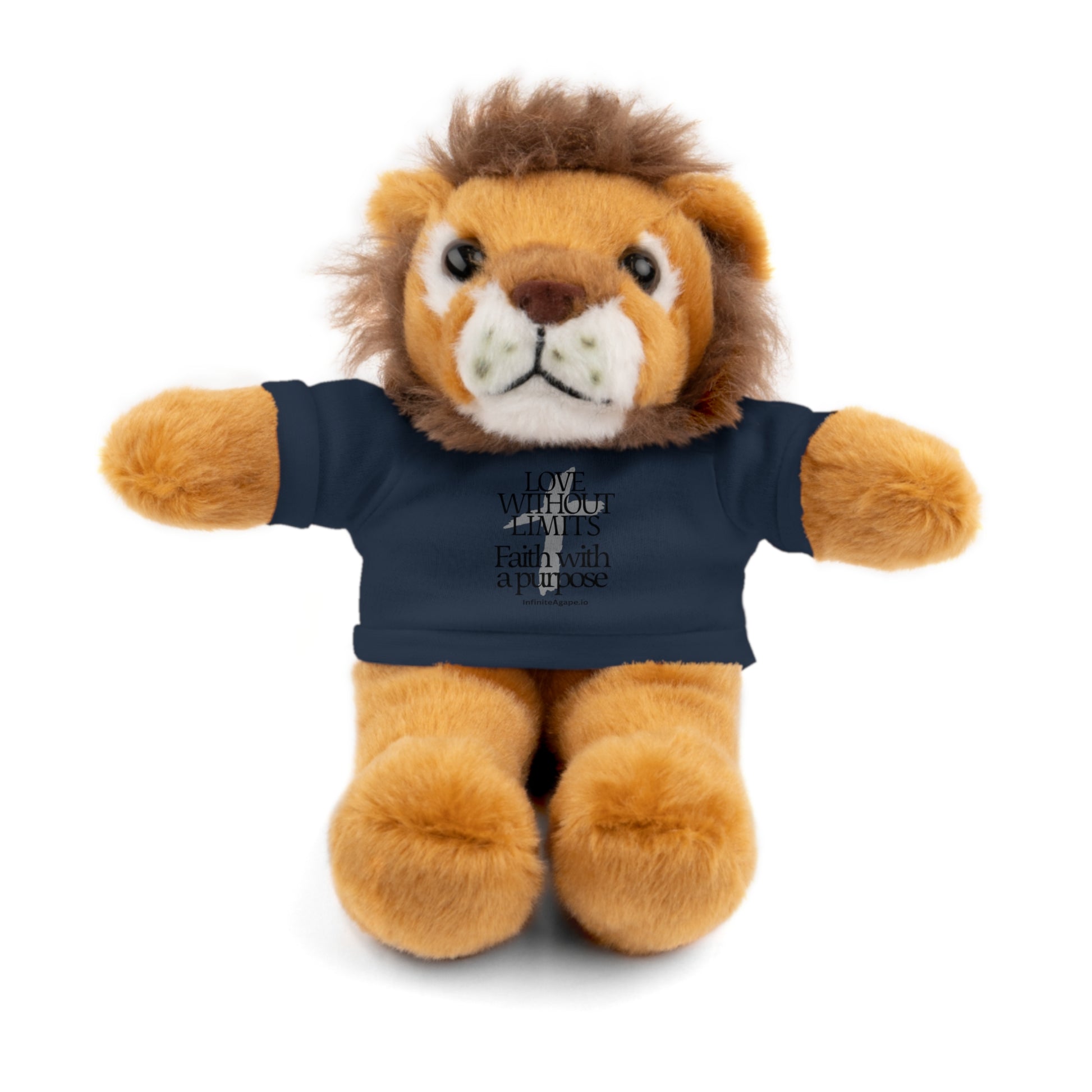 Stuffed Animal Toy with Inspirational Tee, Cuddle Buddy Gift, Faithful Teddy Bear, Nursery Decor, Children’s Adventure Companion
