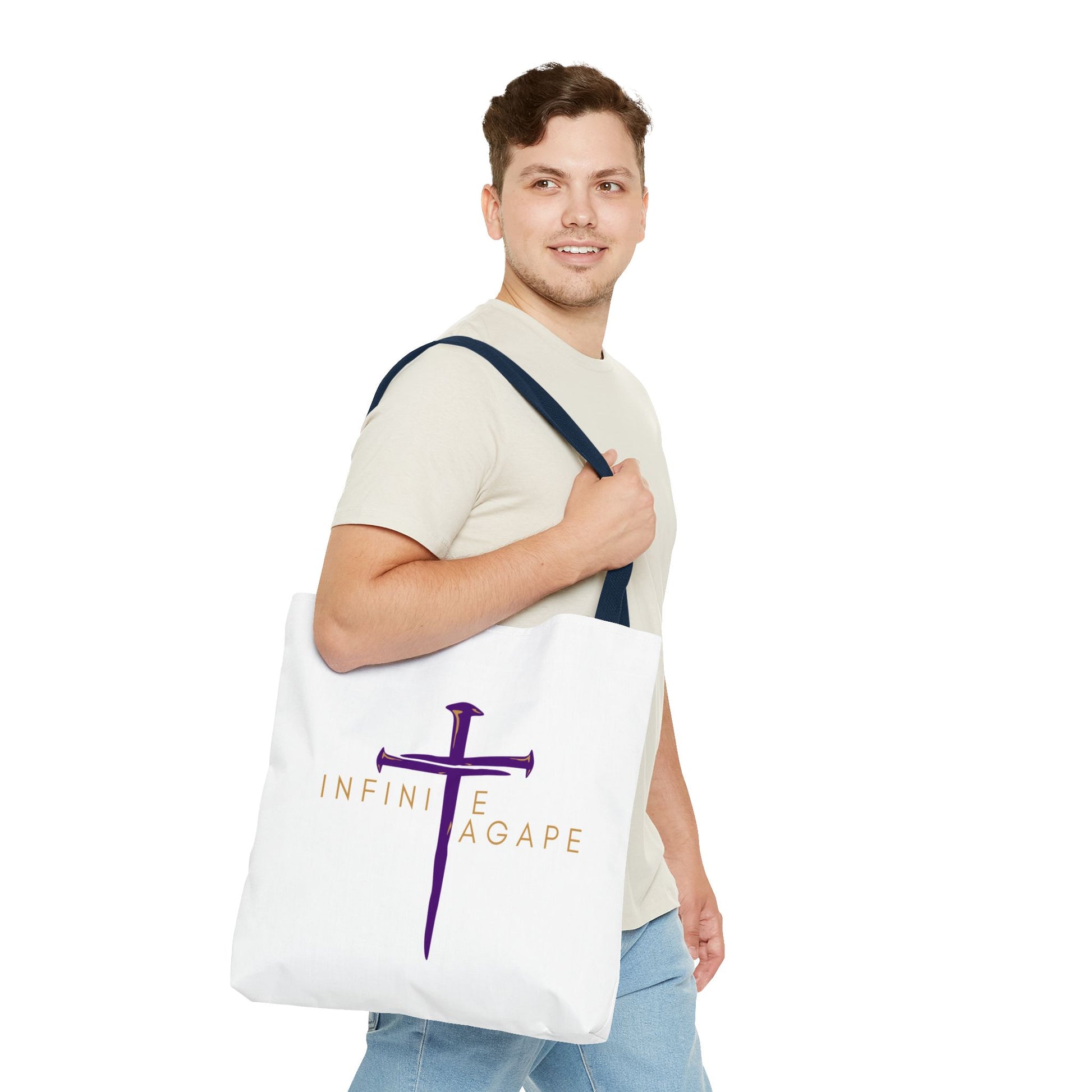 Faith-Inspired Tote Bag for Everyday Use, Love Without Limits Bag, Inspirational Gift, Christian Tote, Perfect for Shopping