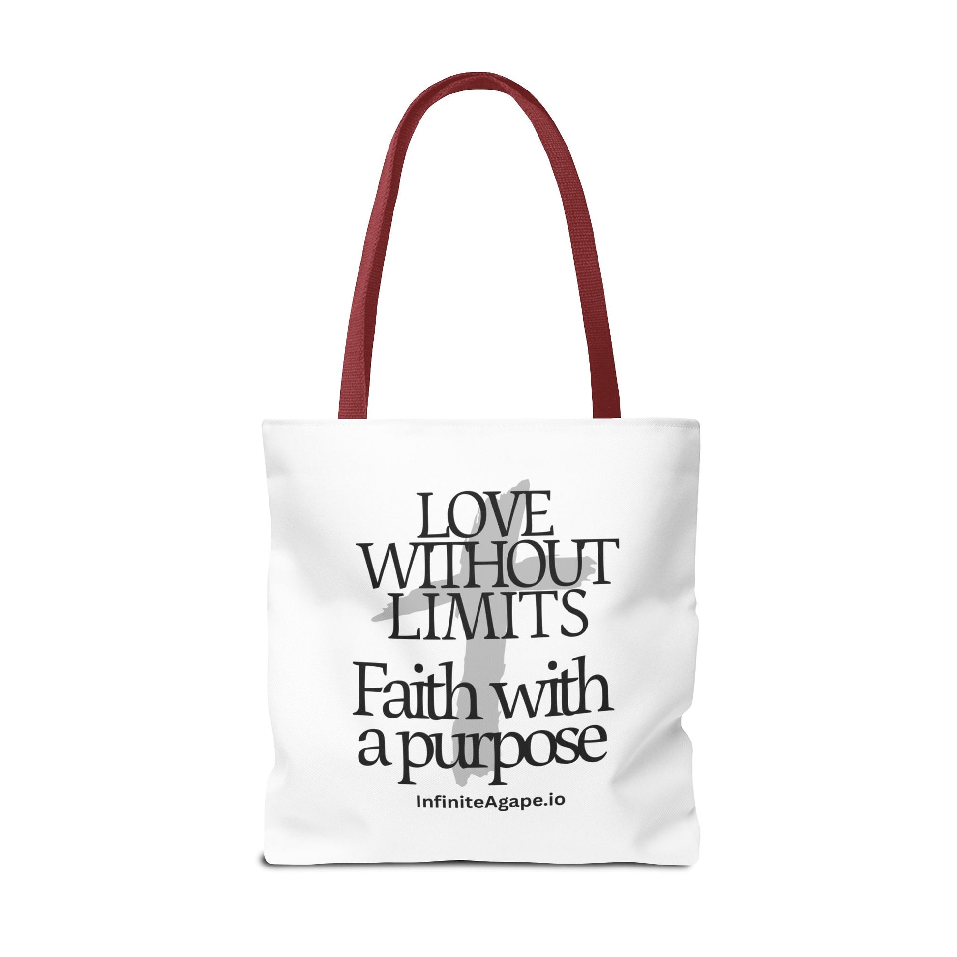 Faith-Inspired Tote Bag for Everyday Use, Love Without Limits Bag, Inspirational Gift, Christian Tote, Perfect for Shopping