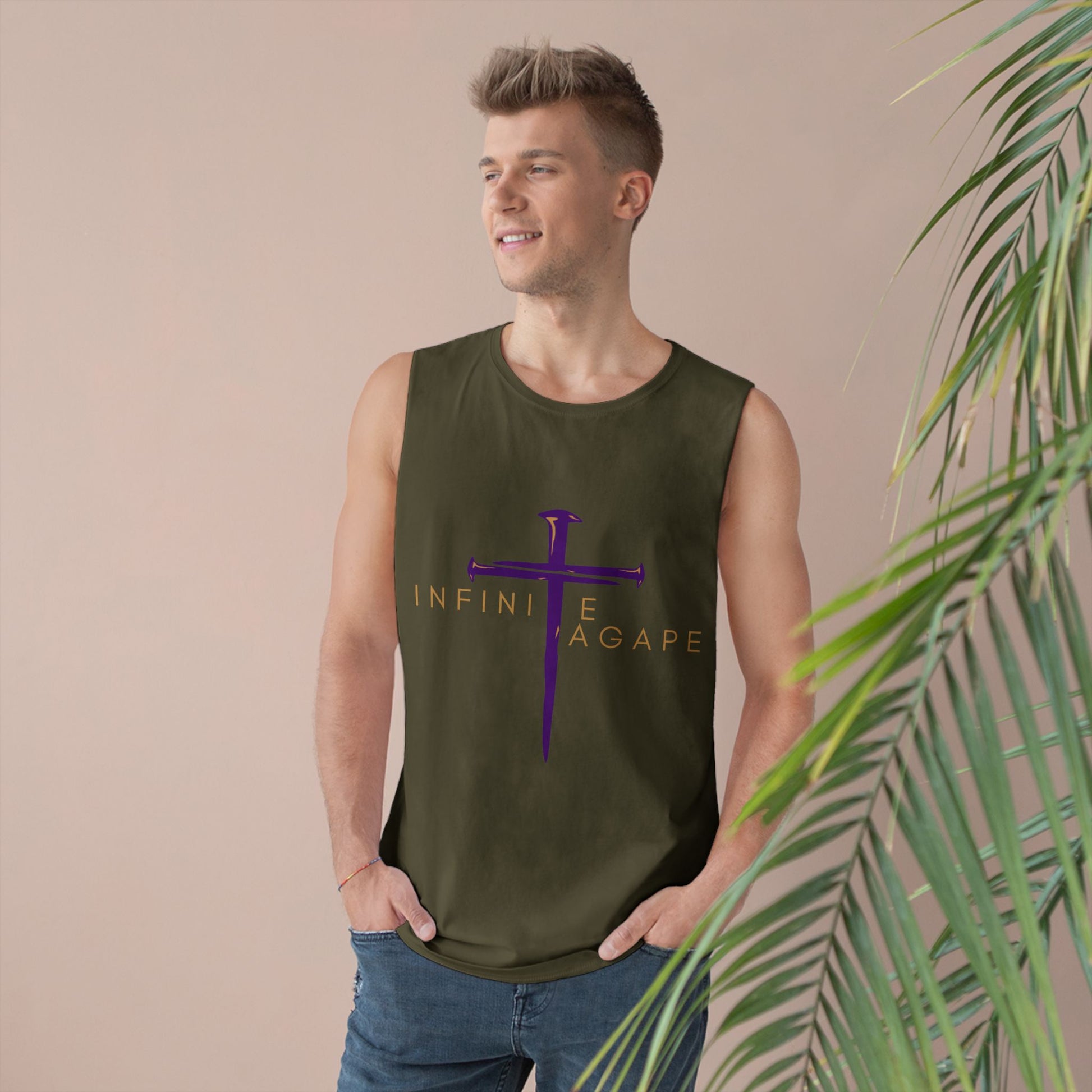 Spiritual Tank Top - Unisex Barnard Tank, Faith Apparel, Inspirational Gift, Summer Wear, Faith-Based Fashion, Workout Gear